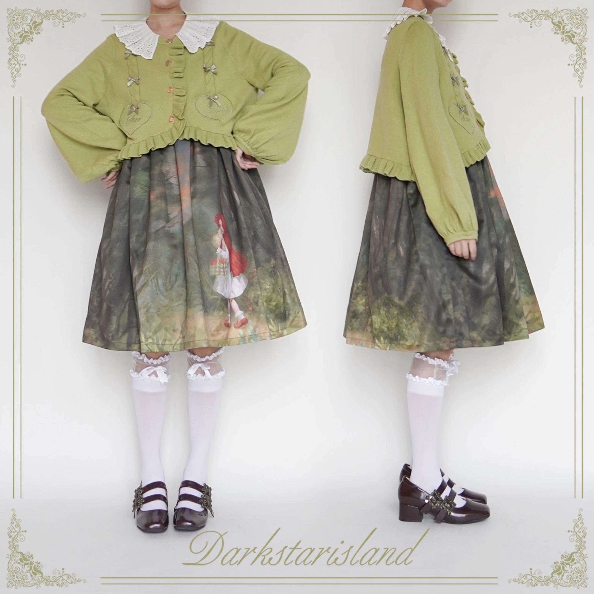 (BFM)Dark Star Island~Sugar Frost~Sweet Lolita Cardigan Knit Embroidered Sweater 34274:449532