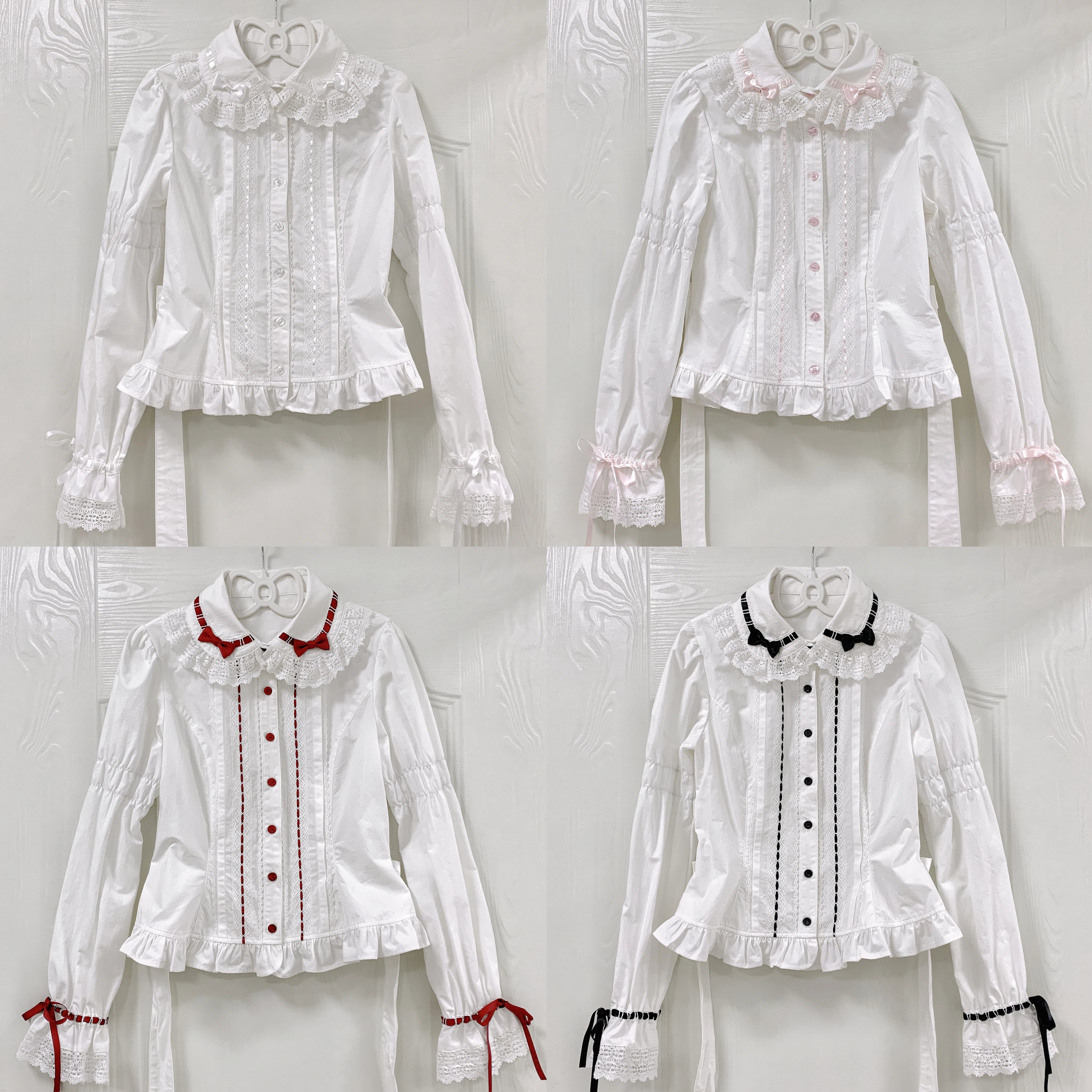 Bunny's Wish - Cotton Sweet Lolita Blouse, Long Sleeve