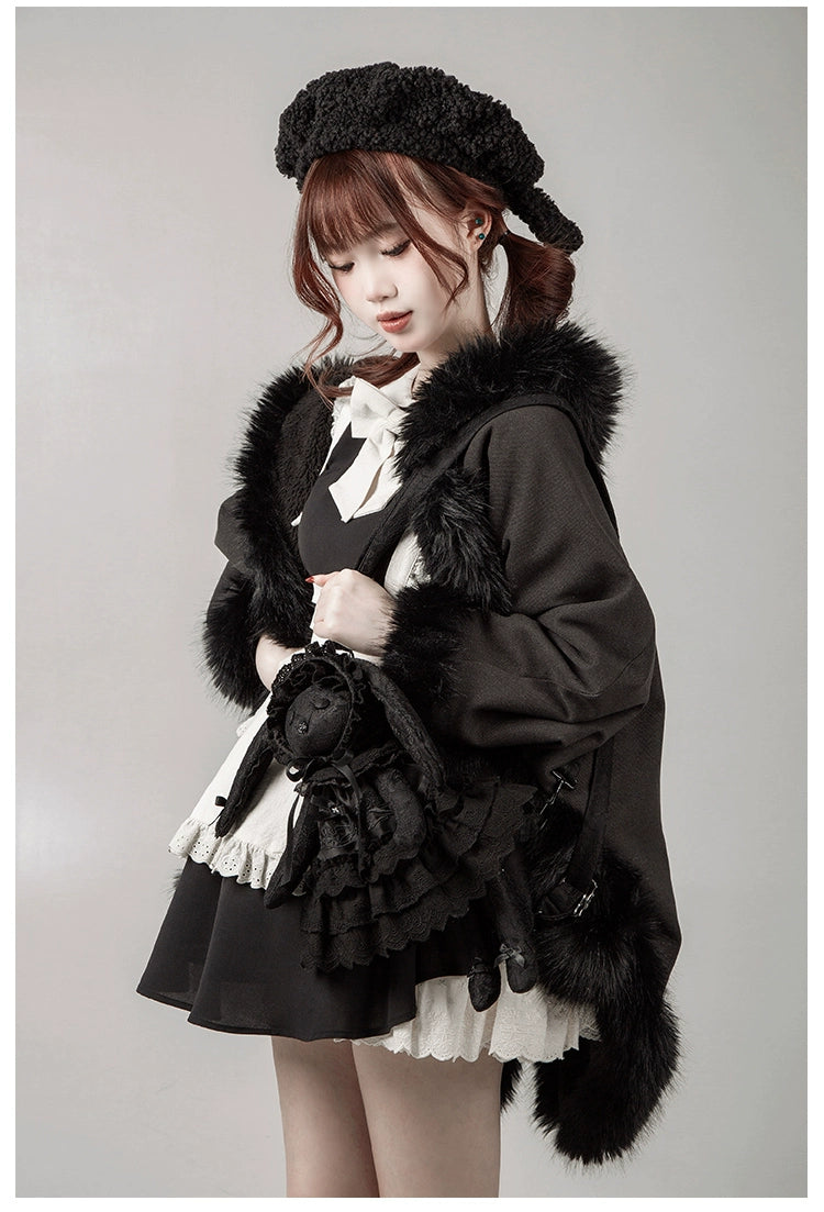 With PUJI - Puppet Box - Kawaii Lolita Bag Lamb Kitten Detachable Bag Dress Hat