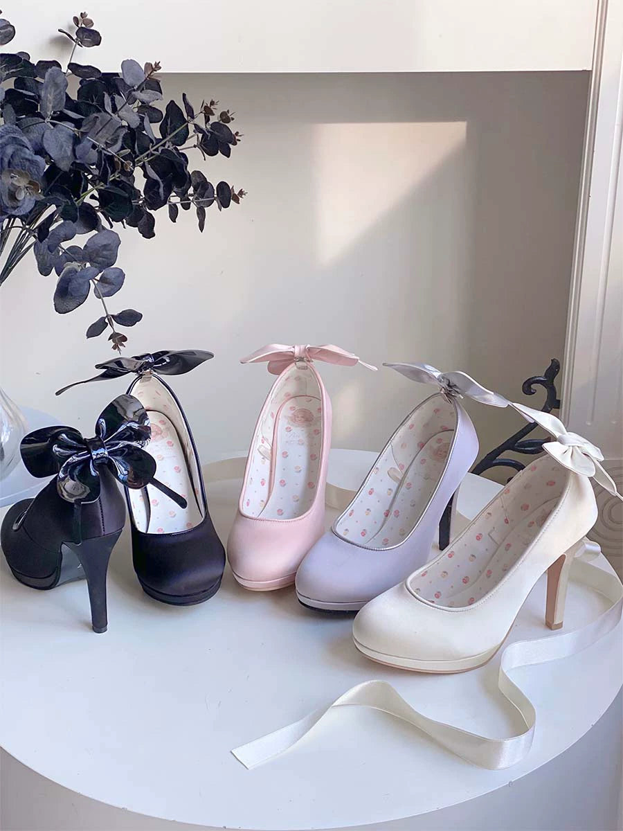 Pure Tea For Dream~Butterfly Specimen~Ballet Style Lolita Shoes Elegant Platform Lolita Heels 40134:650380