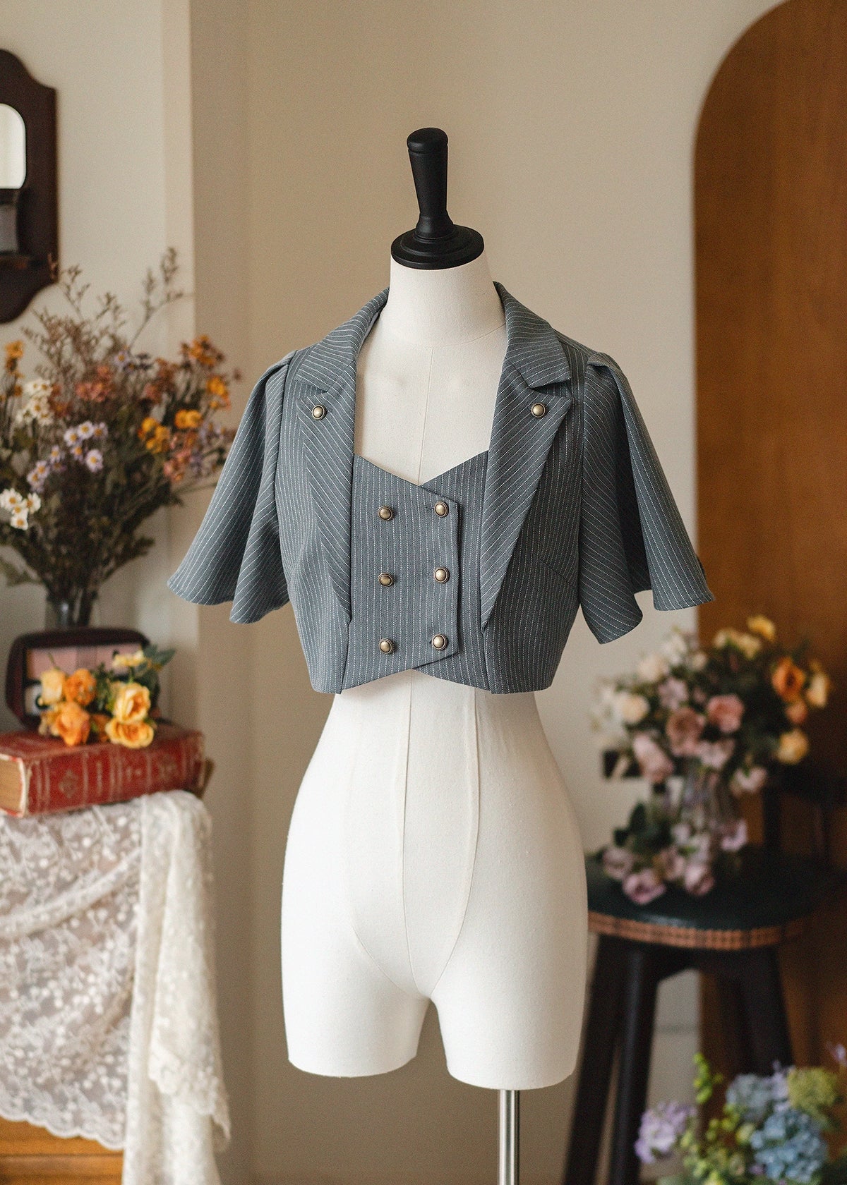 Forest Wardrobe - Forest Stationery - Classic Lolita SK Suit With Shirt And Coat (2XL L M S XL) 42087:725947