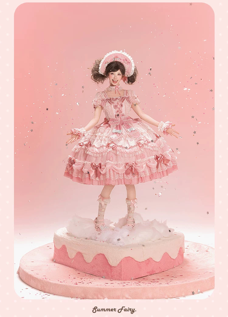 IP Collaboration Sweet Lolita Dress, Gorgeous OP & Slim JSK