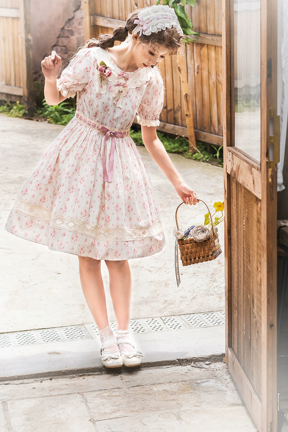 Miss Point~Customized Elegant Lolita OP Dress Cute Daily Girl Short Lolita Dress 35670:519536