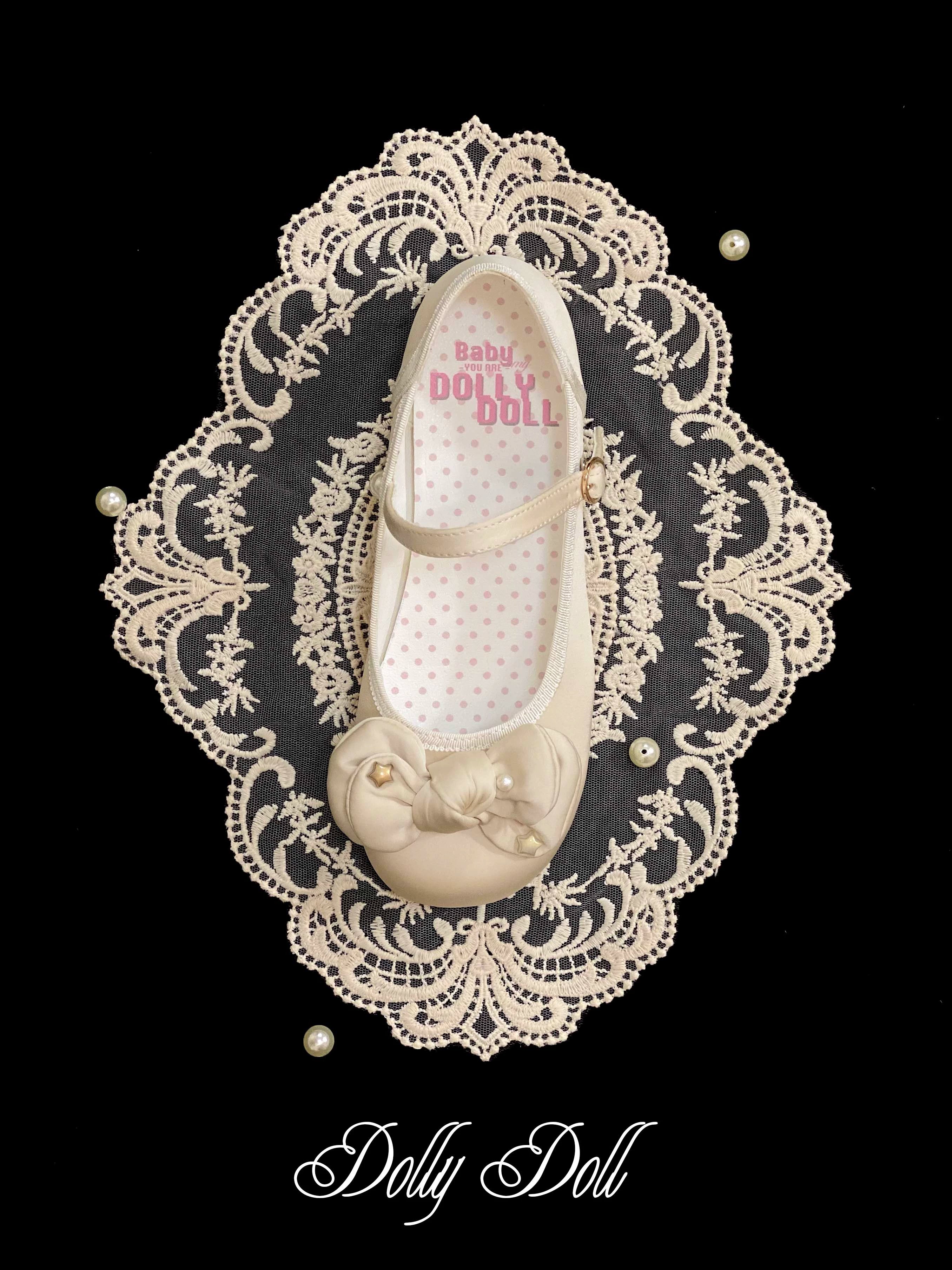 Dolly Doll~Little Fat Ding~Sweet Lolita Shoes Low Heel Round-toe Shoes 37184:582846
