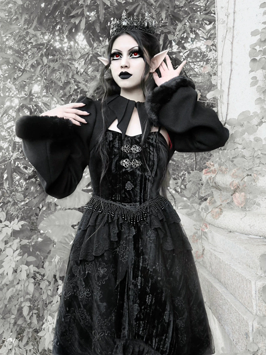 Blood Supply - Misty - Gothic Lolita Dress Black JSK Halloween