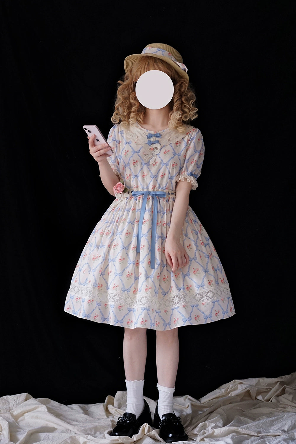 Miss Point~Customized Elegant Lolita OP Dress Cute Daily Girl Short Lolita Dress 35670:519732