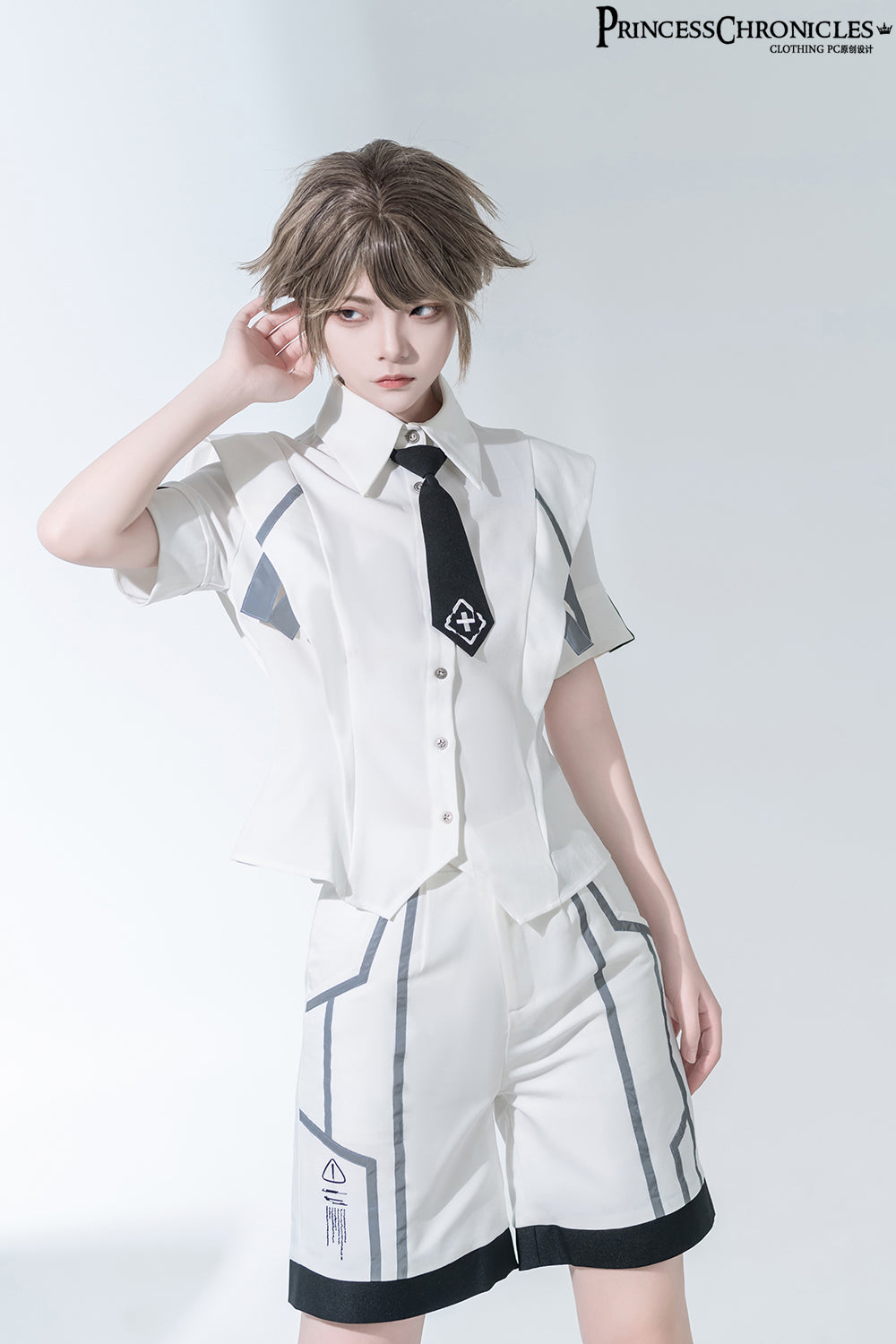 Princess Chronicles - Dry sea and Ashlar - Ouji Lolita White Short Set