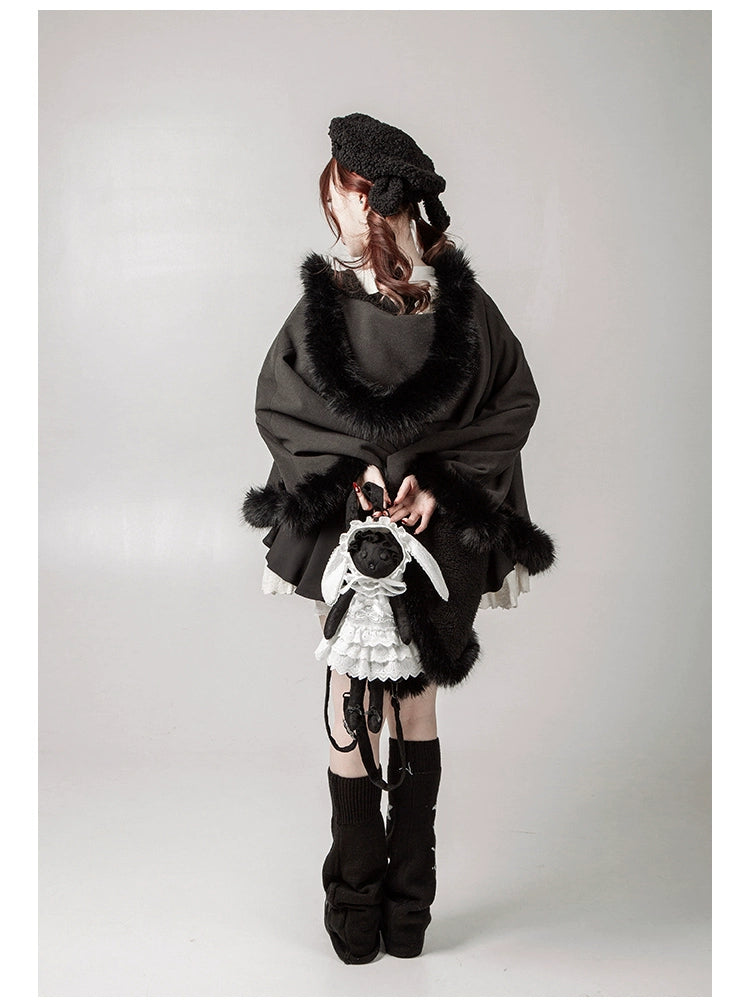 With PUJI - Puppet Box - Kawaii Lolita Bag Lamb Kitten Detachable Bag Dress Hat