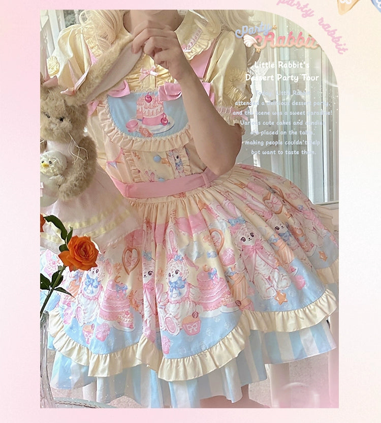 Mewroco - Party Bunny - Sweet Lolita Salopette Cute Daily Lolita Dress