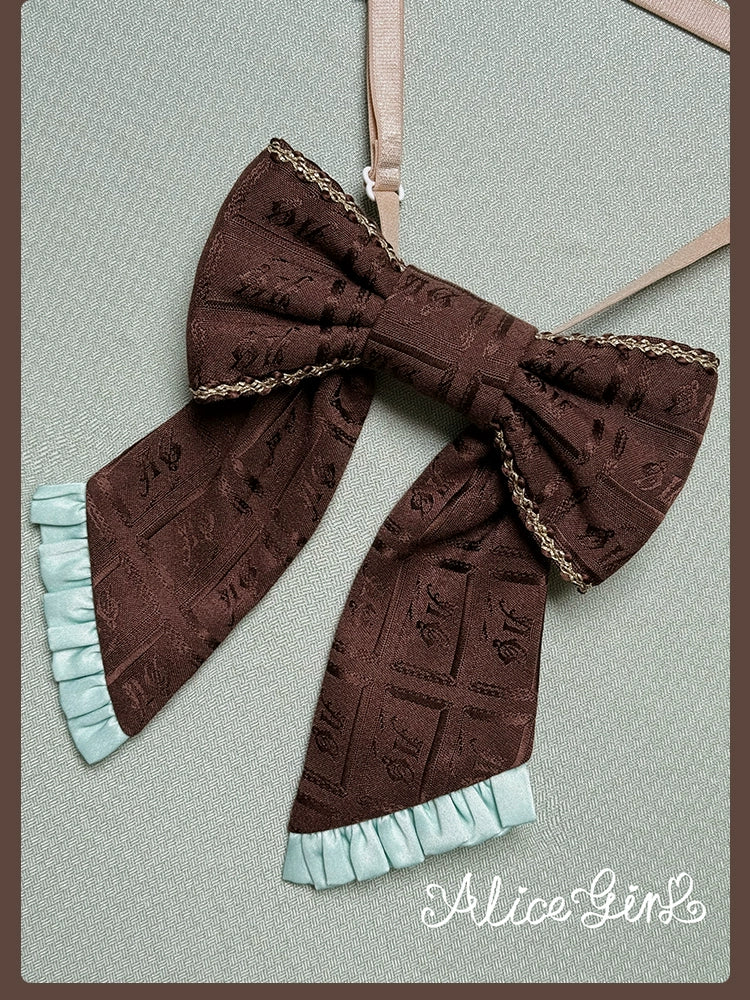 Alice Girl - Bear Chocolate Slab - Jacquard Classic Lolita Accessories