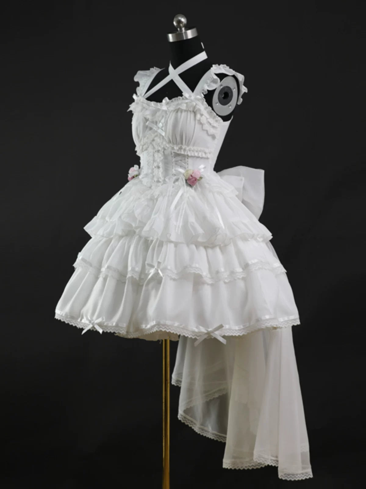 Ballet Maiden - Classic Lolita Four-tiered Hem JSK Dress with Rose Details