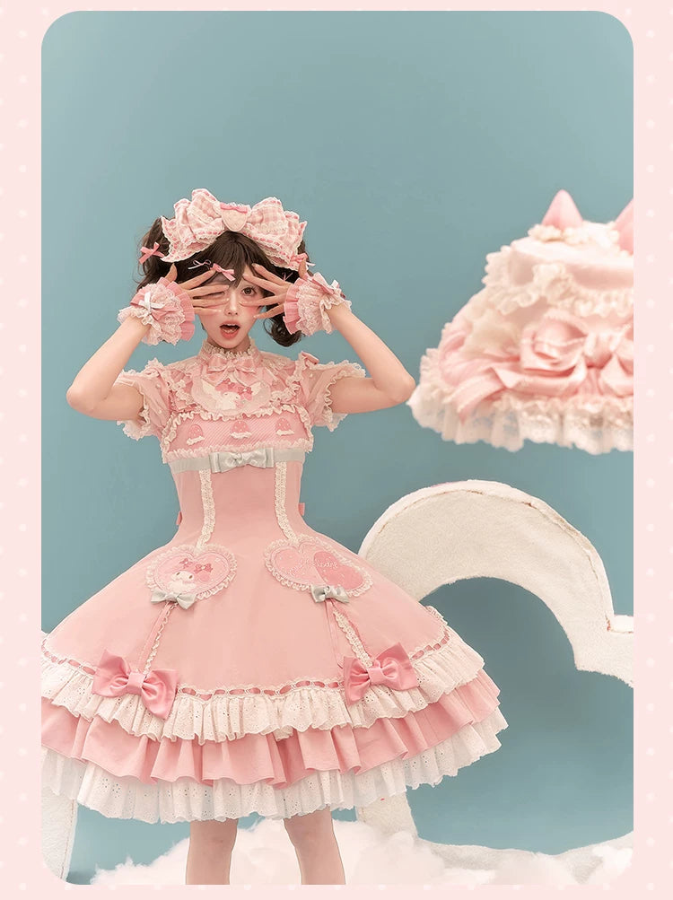 IP Collaboration Sweet Lolita Dress, Gorgeous OP & Slim JSK