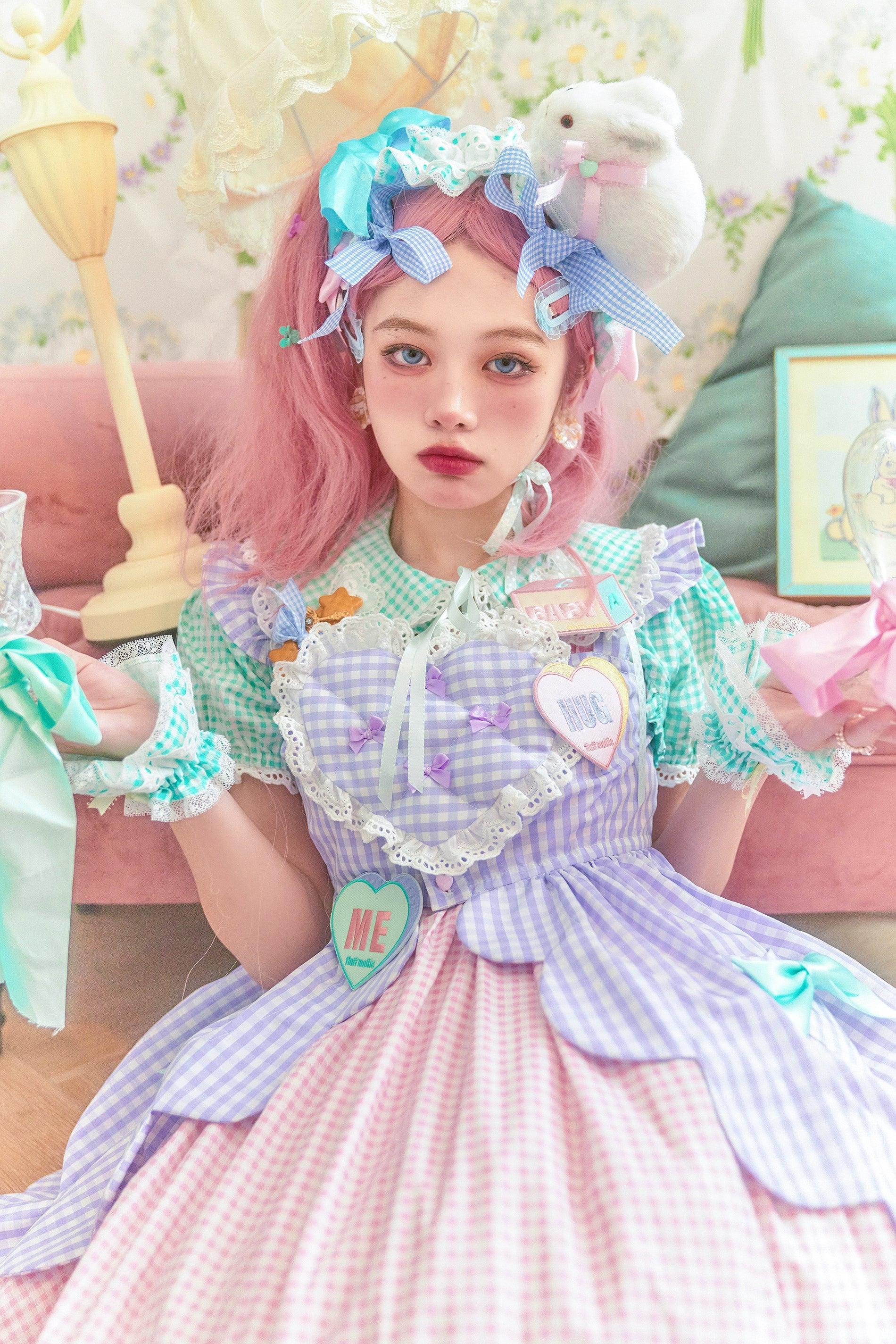 (BFM)Fluff Mollie~Bean Breakfast~Sweet Lolita Overskirt Daily Daily Petaled Skirt 33148:407468
