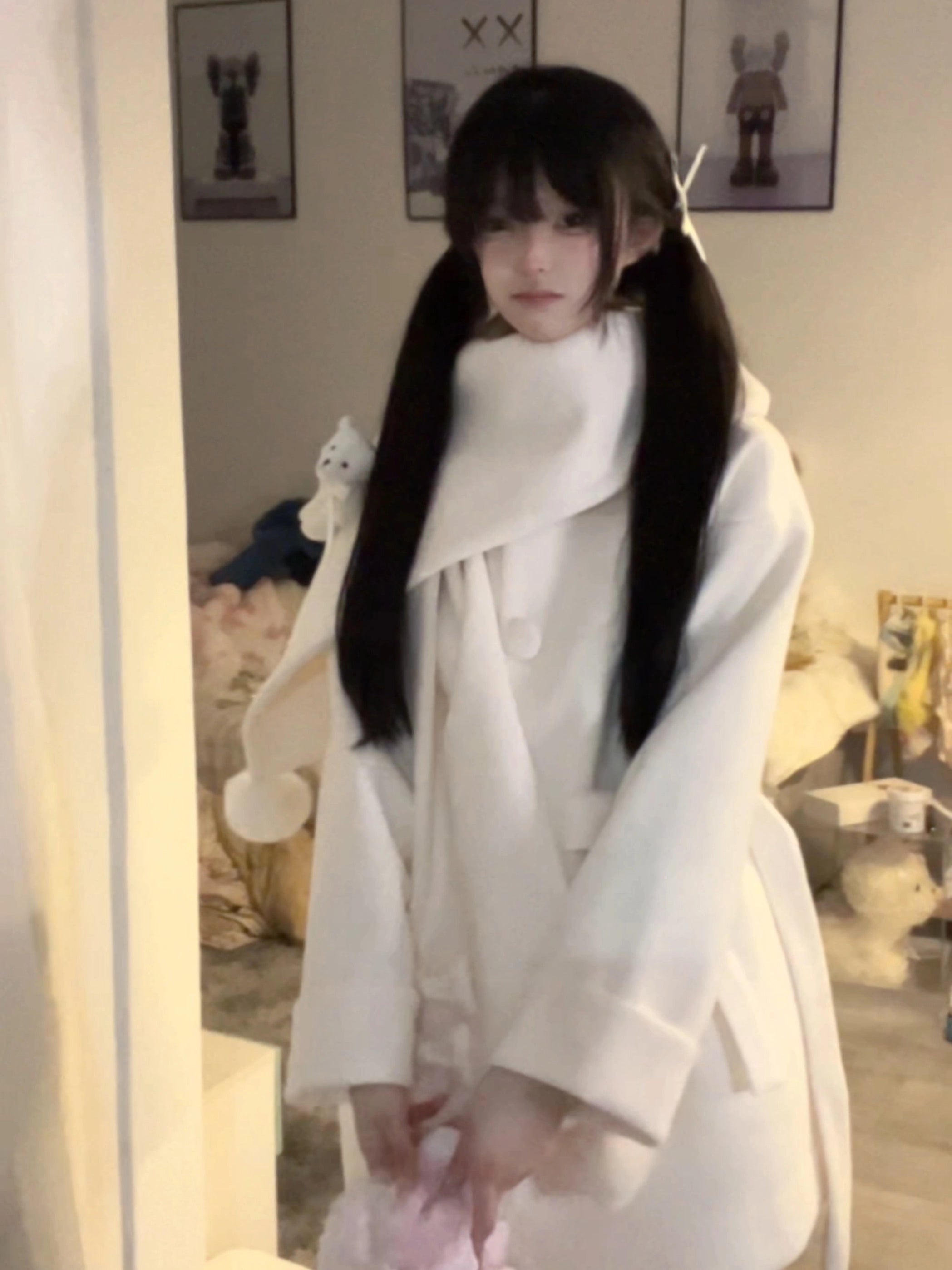 Platycodon House~Winter Sweet Lolita Coat Long Scarf Outerwear 40992:682884