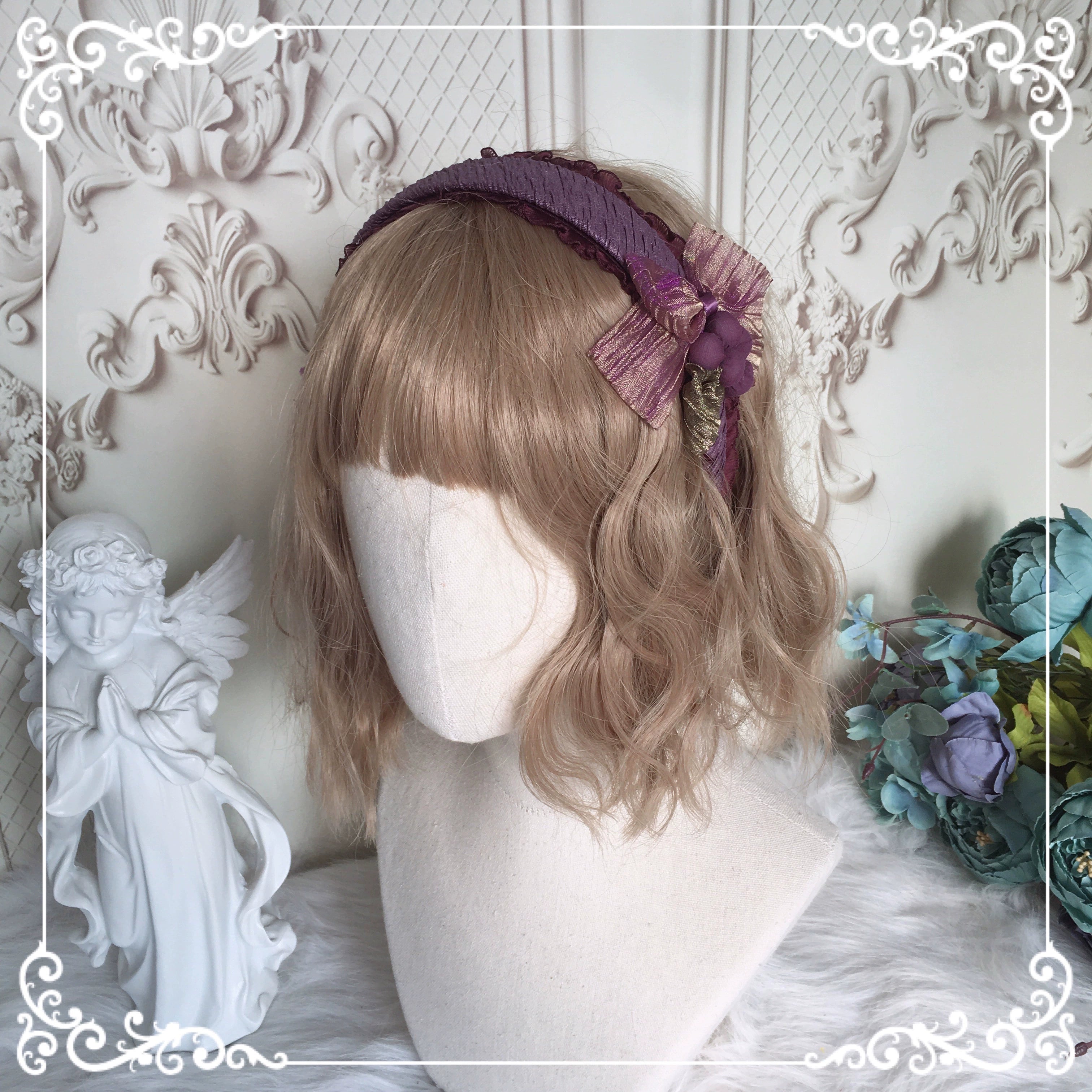 Chestnut Lolita - Louvre Vineyard Accessory Hairband Retro Lolita KC grape KC B style
