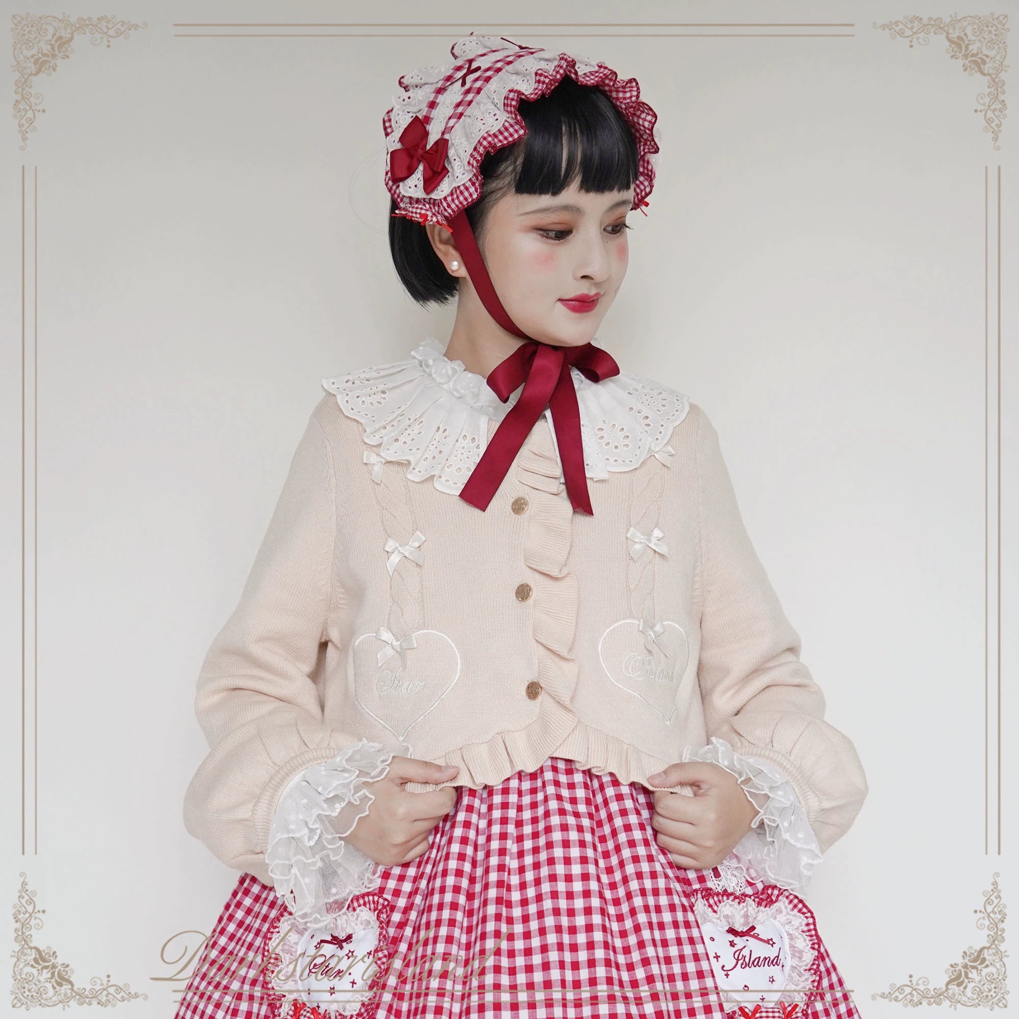 (BFM)Dark Star Island~Sugar Frost~Sweet Lolita Cardigan Knit Embroidered Sweater 34274:449502