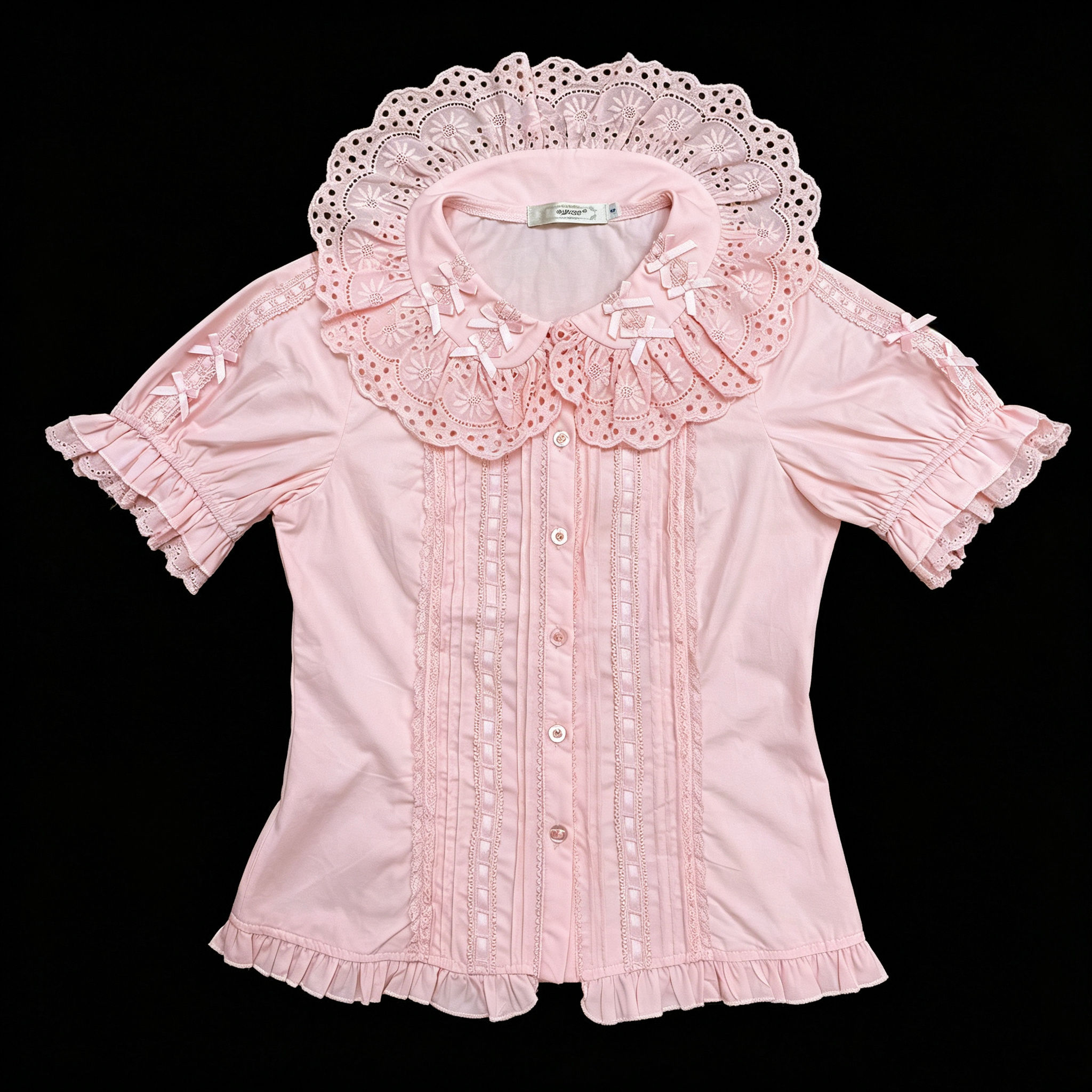 Sunflower - Sweet Lolita Peter Pan Collar Blouse, Cotton Fabric