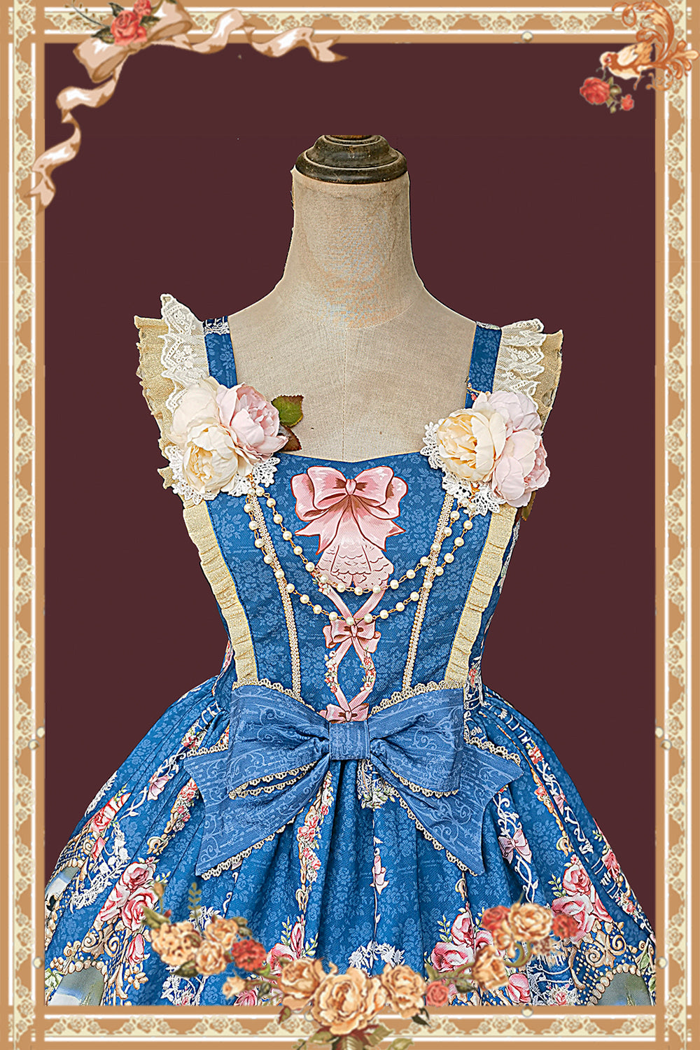 Infanta - Fairytale Town Prom - Printed Tea Party Classic Lolita JSK Suit 42794:754290