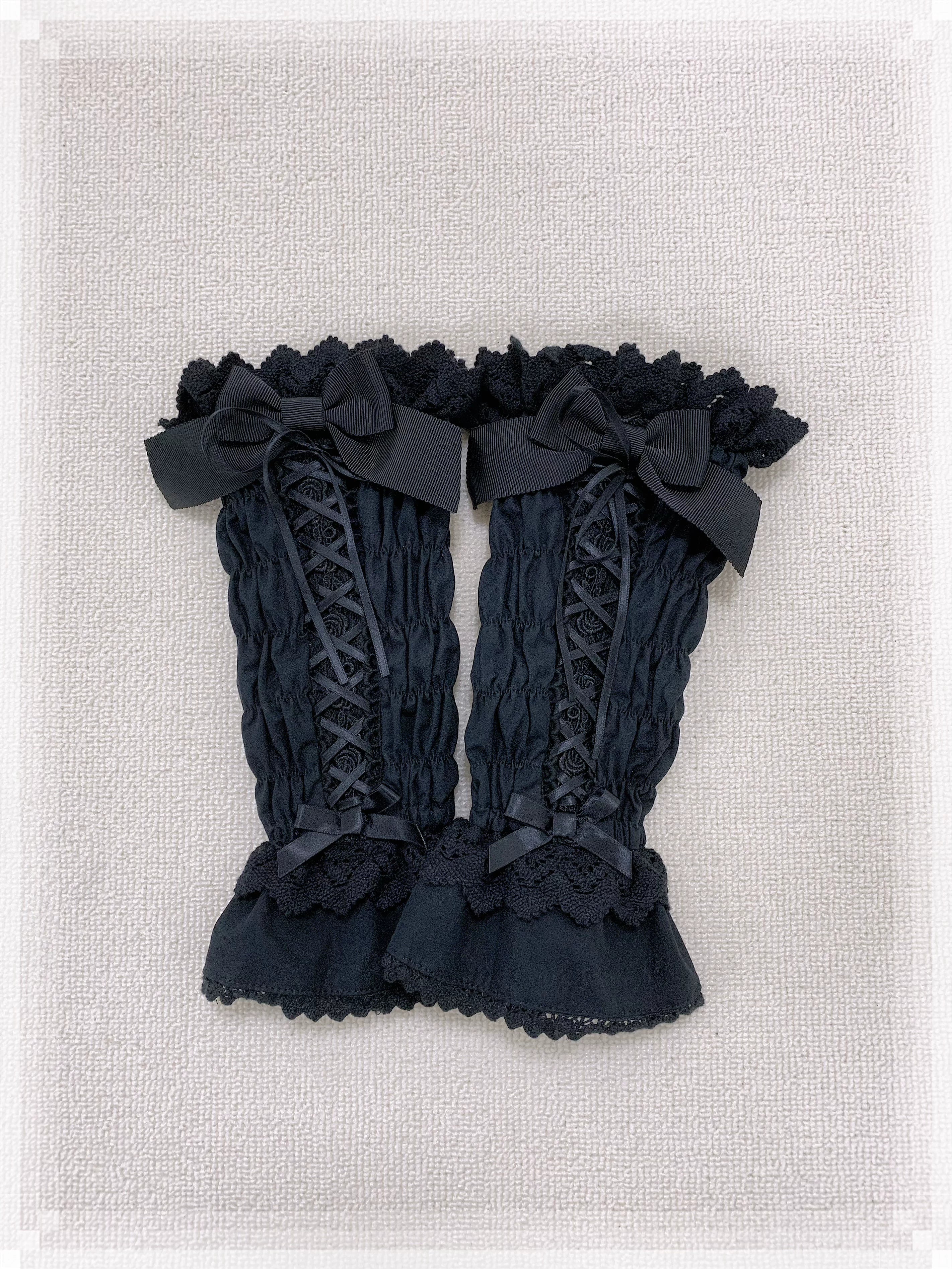 Haruhime Momoko - Cotton Old School Lolita Skirt with Tiered Back Overlay