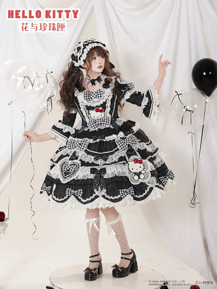 IP Collaboration Sweet Lolita OP Dress, Kitty Details