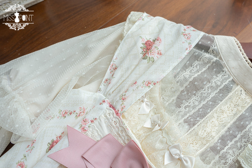 Miss Point~Customized Wood Rose 2.0 Elegant Vintage Jumper Dress 21392:302626