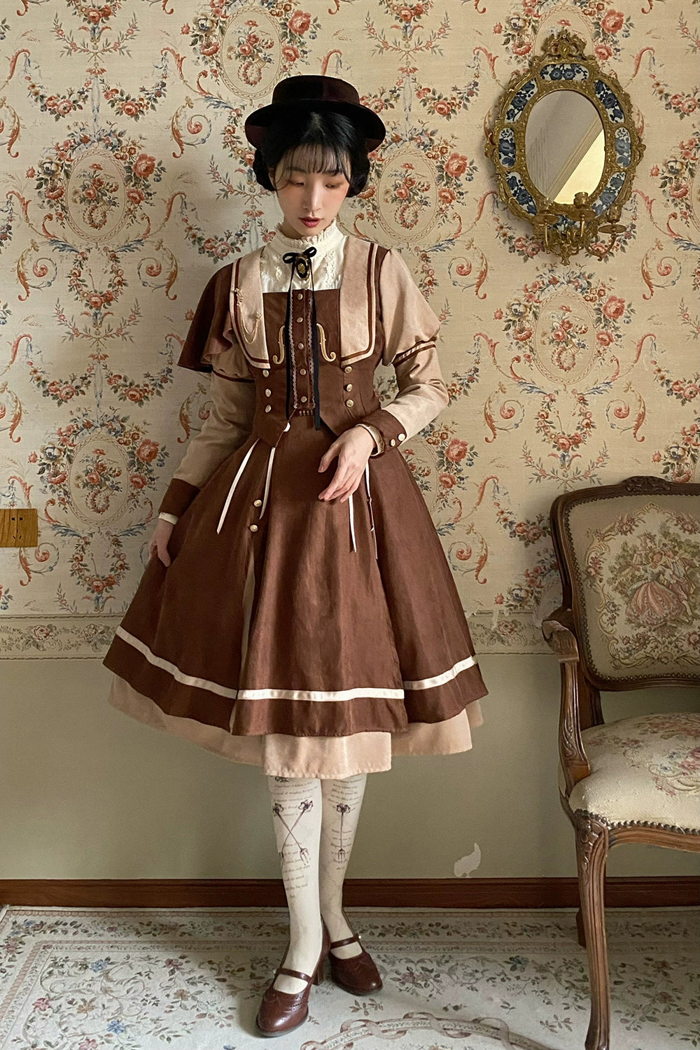 (BFM)Miss Point~ Elegant Lolita Coat~Golden Movement Customized Short Coat 32246:378088