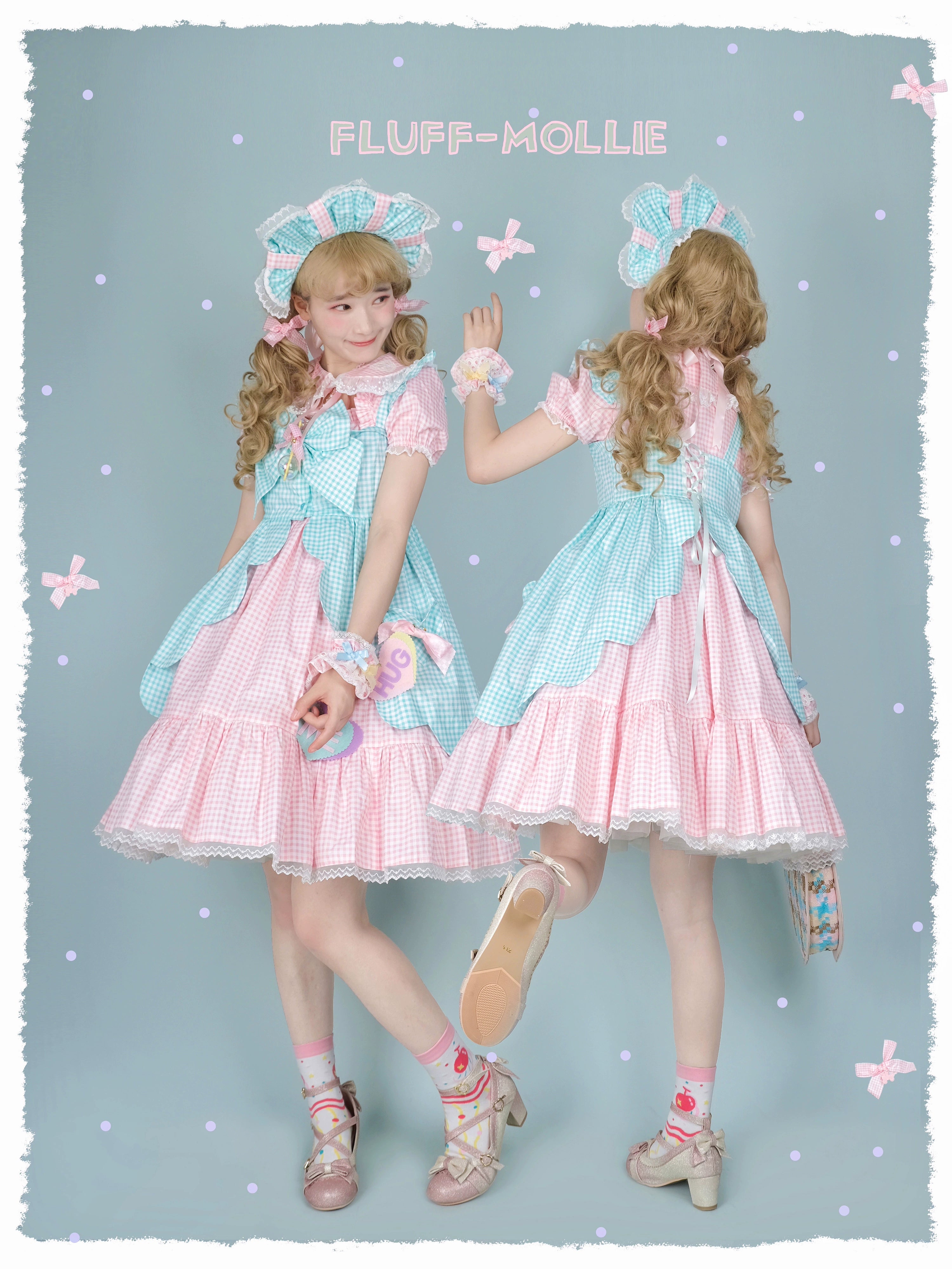 (BFM)Fluff Mollie~Bean Breakfast~Sweet Lolita Overskirt Daily Daily Petaled Skirt 33148:407550
