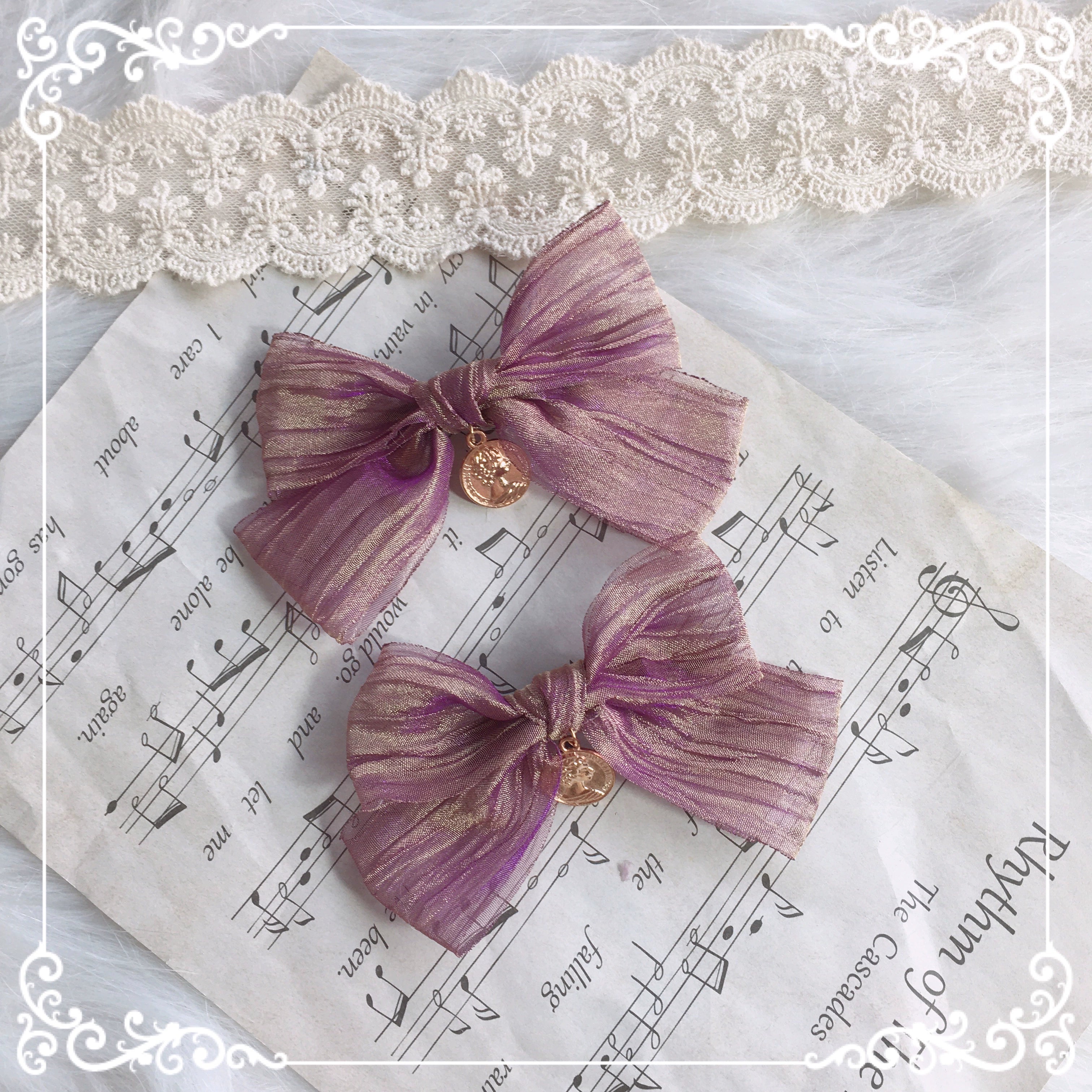 (Buyforme)Chestnut Lolita~Louvre Vineyard Accessory Hairband Retro Lolita KC side clip (1 piece only) 28850:323044