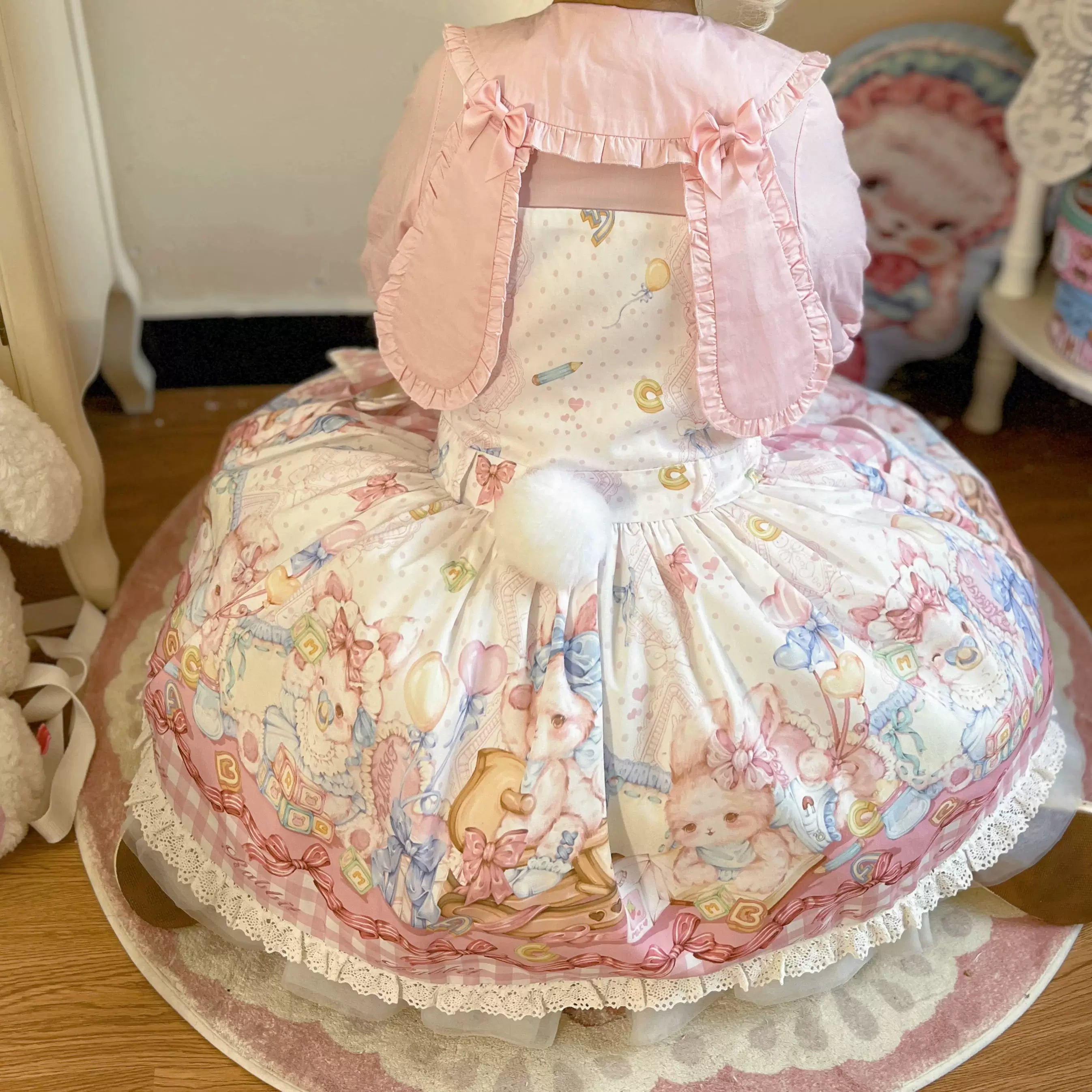 Cute Rabbit - Sweet Lolita Short Sleeve Shirt, Bunny Ears