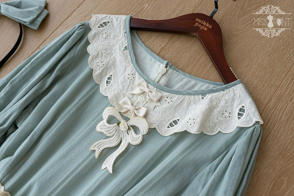 Miss Point~Customized Elegant Lolita OP Dress Cute Daily Girl Short Lolita Dress