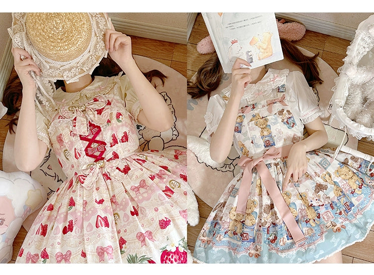 Mewroco - Little Frosty - Kawaii Lolita Summer Blouse Multicolors