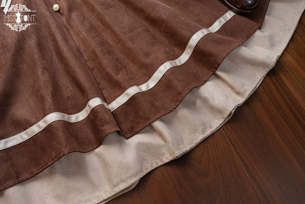 Miss Point~Golden Movement~Elegant Lolita Fishbone Skirt Customized 32242:381318