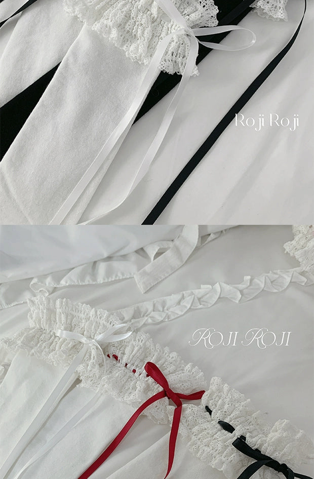 Roji Roji - Gentle Town - Sweet Lolita Cotton Calf Socks, Ankle Socks 37510:602250