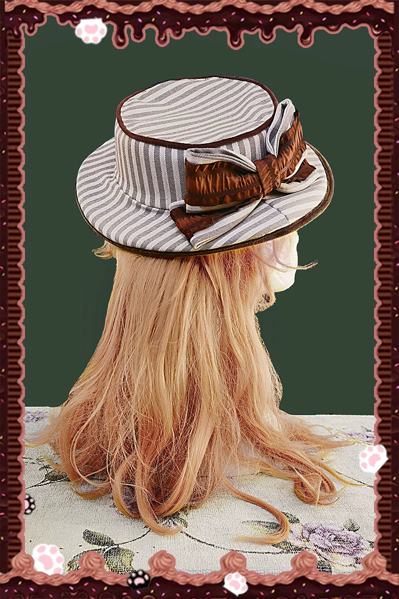 Infanta - From Afar - Vintage Striped Peppy-Style Lolita JSK & Cape (M) / L M S XL) 43633:782235
