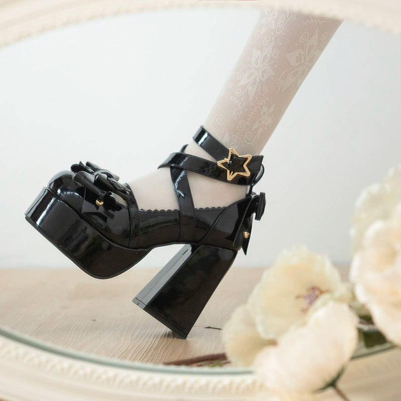 Beauty Bunny~Star Prayer~Kawaii Lolita Shoes Round Toe Summer Heels 32706:446720