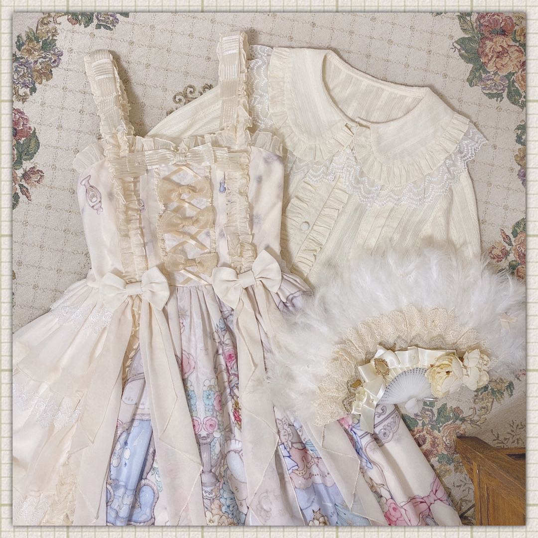 MIST~Sweet Lolita Golilla Short Sleeve Shirt 9912:184398