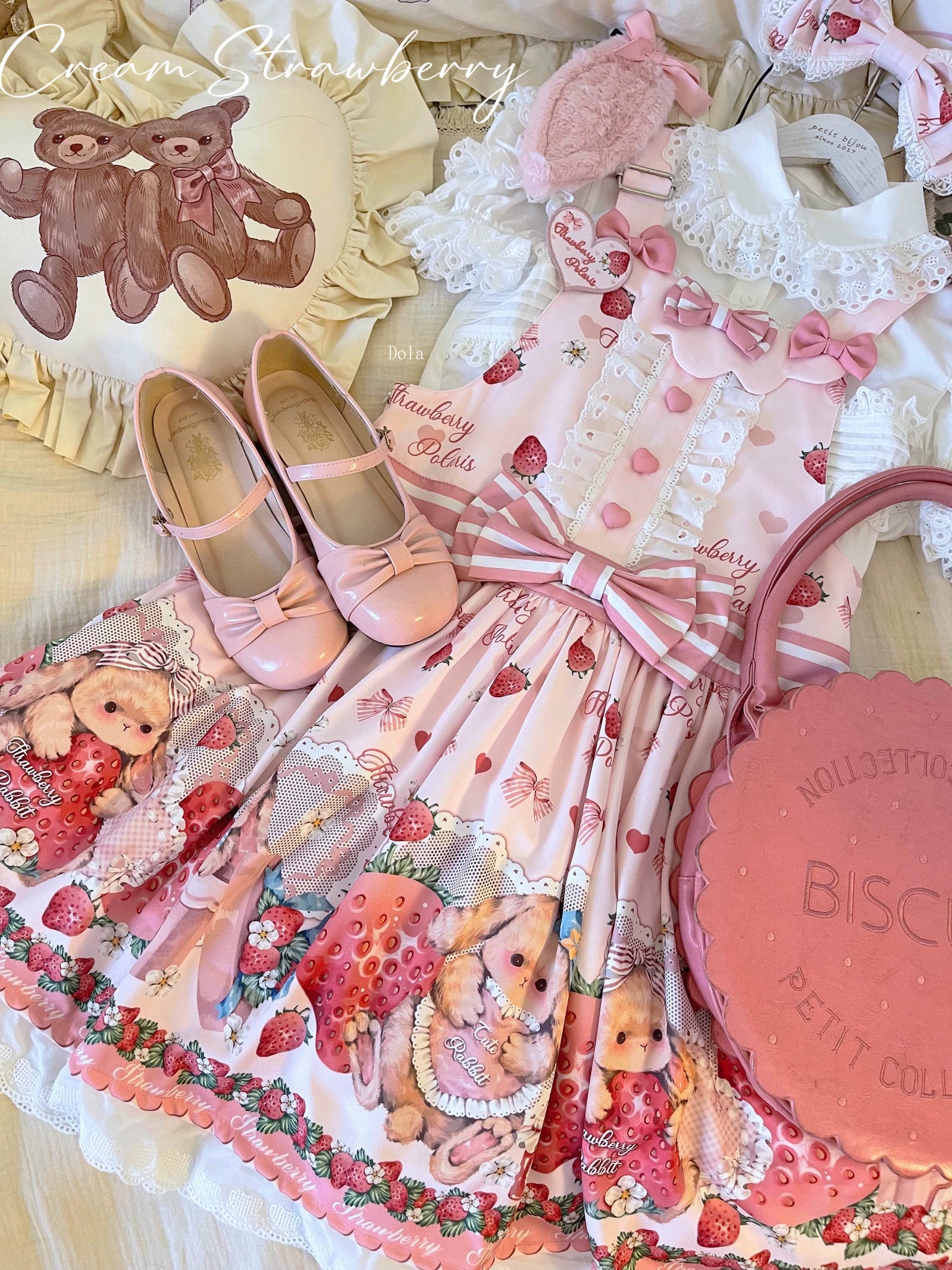 Rabbit Berry Gift Box - Sweet Lolita Cotton Shirt, Peter Pan Collar 44491:810938