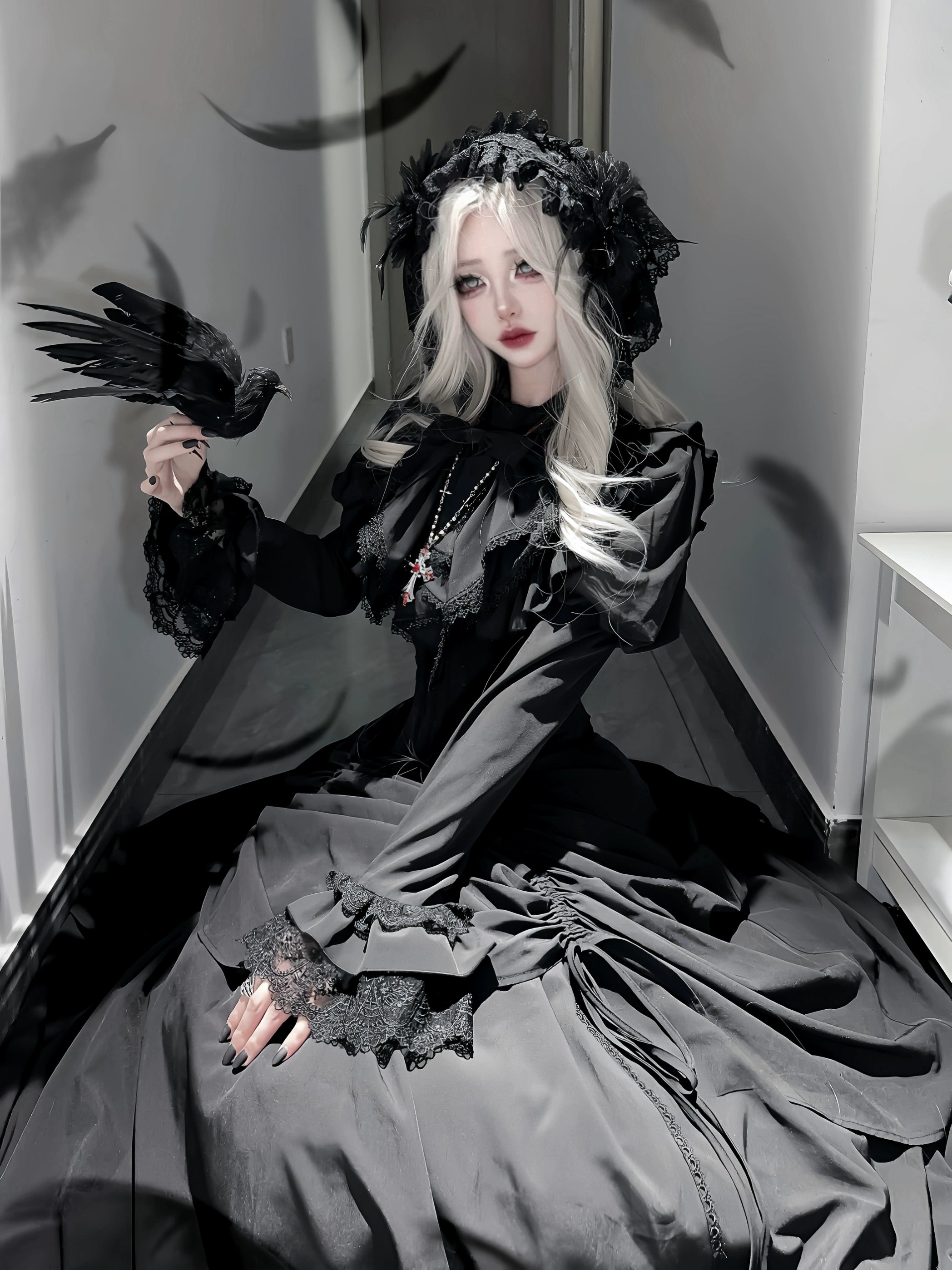 The Original Witch - Gothic Lolita Dress Fishbone Lifting Corset SK Shirt