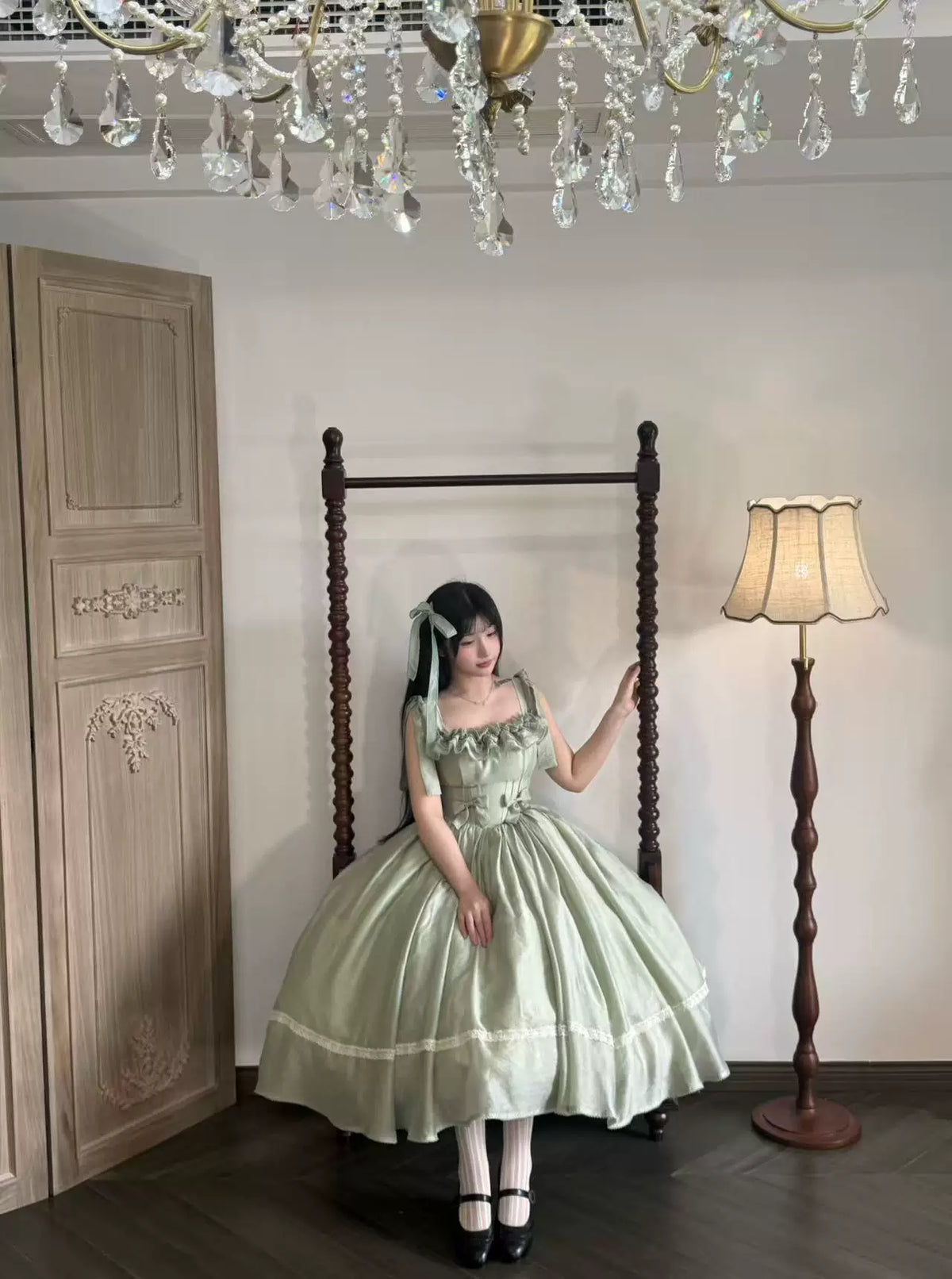Kiss of Nyx 2.0 - Plus Size Classic Lolita Solid JSK Dress, Boned Waist 45947:869469