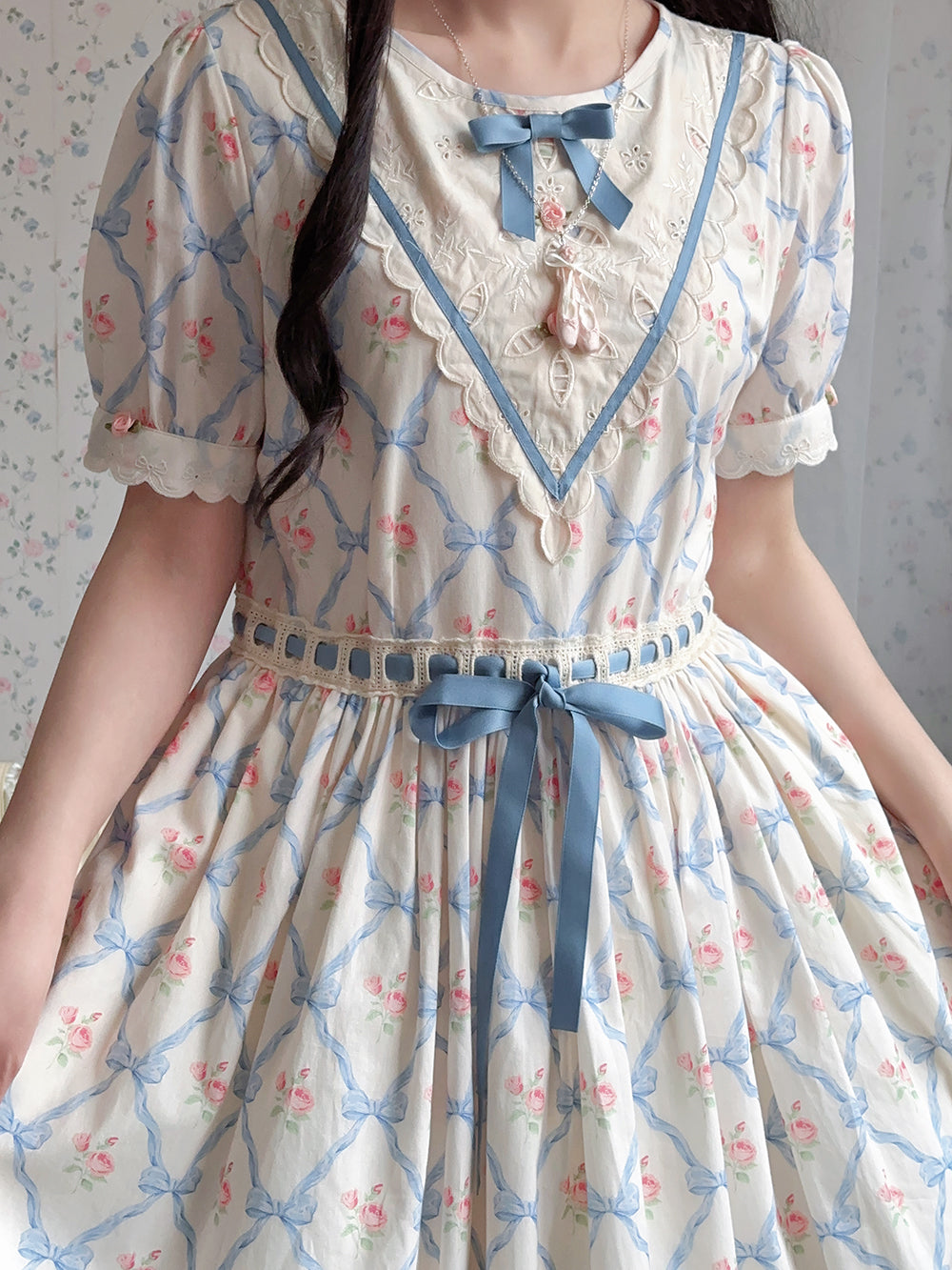 (Buyforme)Miss Point~Happy Summer Elegant Lolita Floral OP Dress 17704:244734
