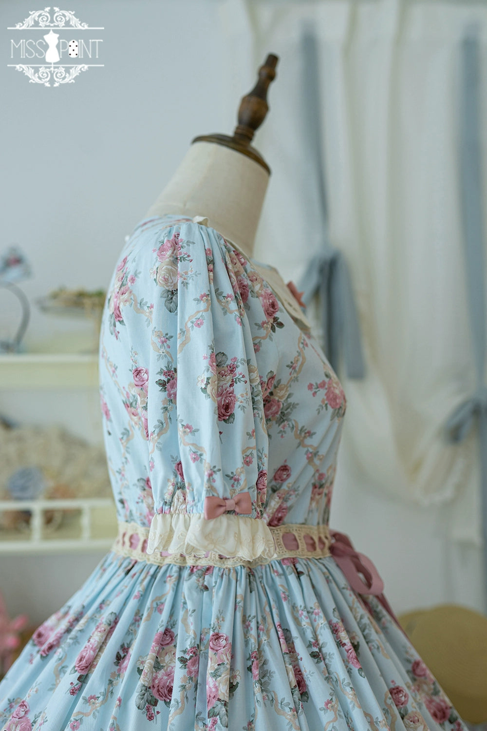 Miss Point~Customized Elegant Lolita OP Dress Cute Daily Girl Short Lolita Dress 35670:519888