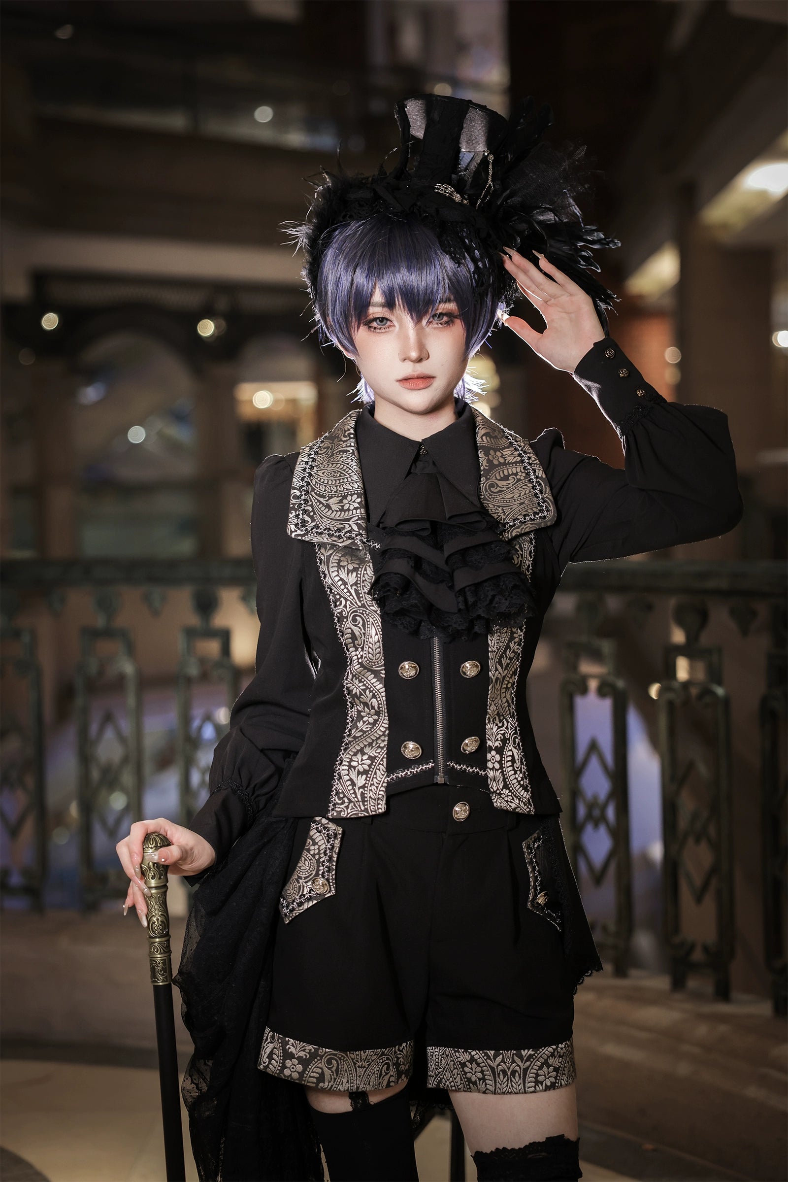 Oath of the Chapter - Ouji Lolita Suit Embroidered Prince Vest Shorts Coat 40532:661822