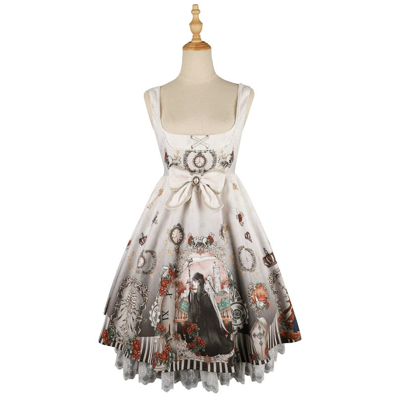 YingLuoFu - Black Fairytale - Gothic Twins Lolita JSK (L M S) 4064:723070