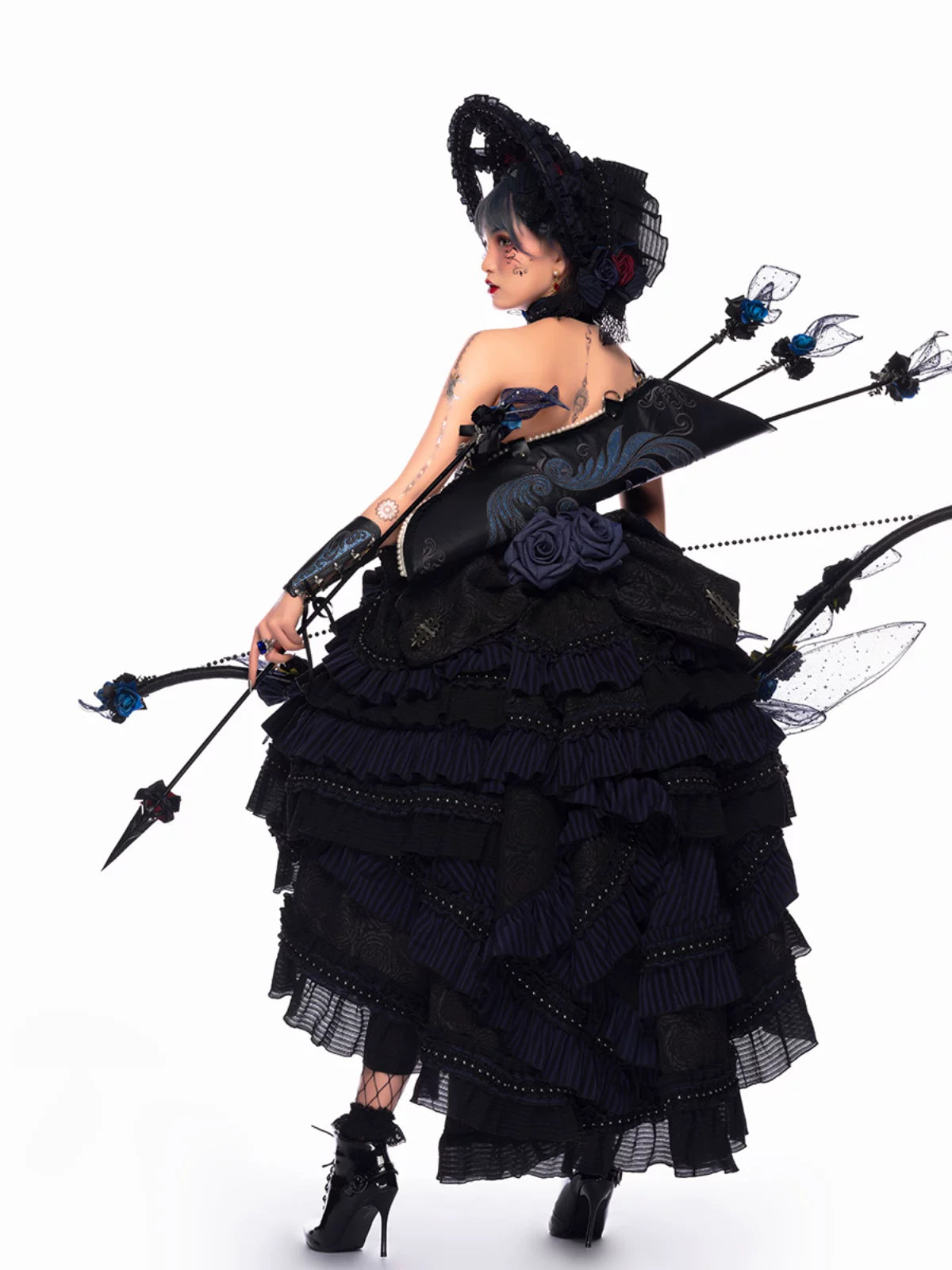 Ismailia - Gothic Lolita JSK Dress, Lace & Rose