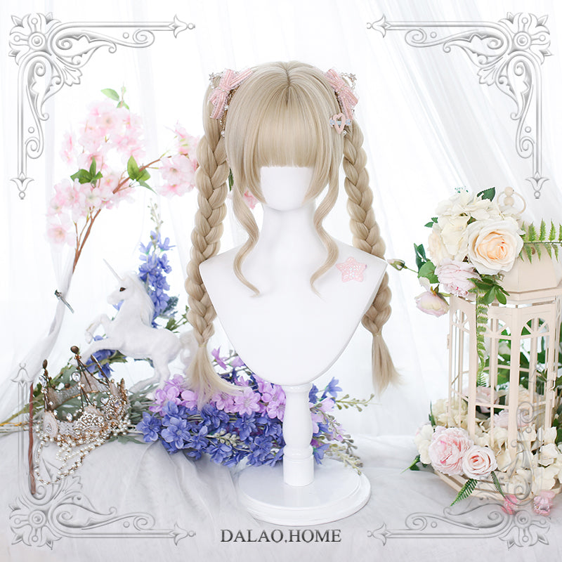 Dalao Home - Princess Lolita Blonde Wig with Ponytails 44257:800505