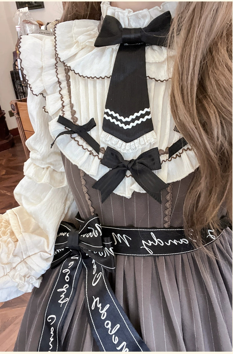 Buling Moon - Sweetheart Puppet - Retro Lolita OP Elegant Daily Lolita Dress