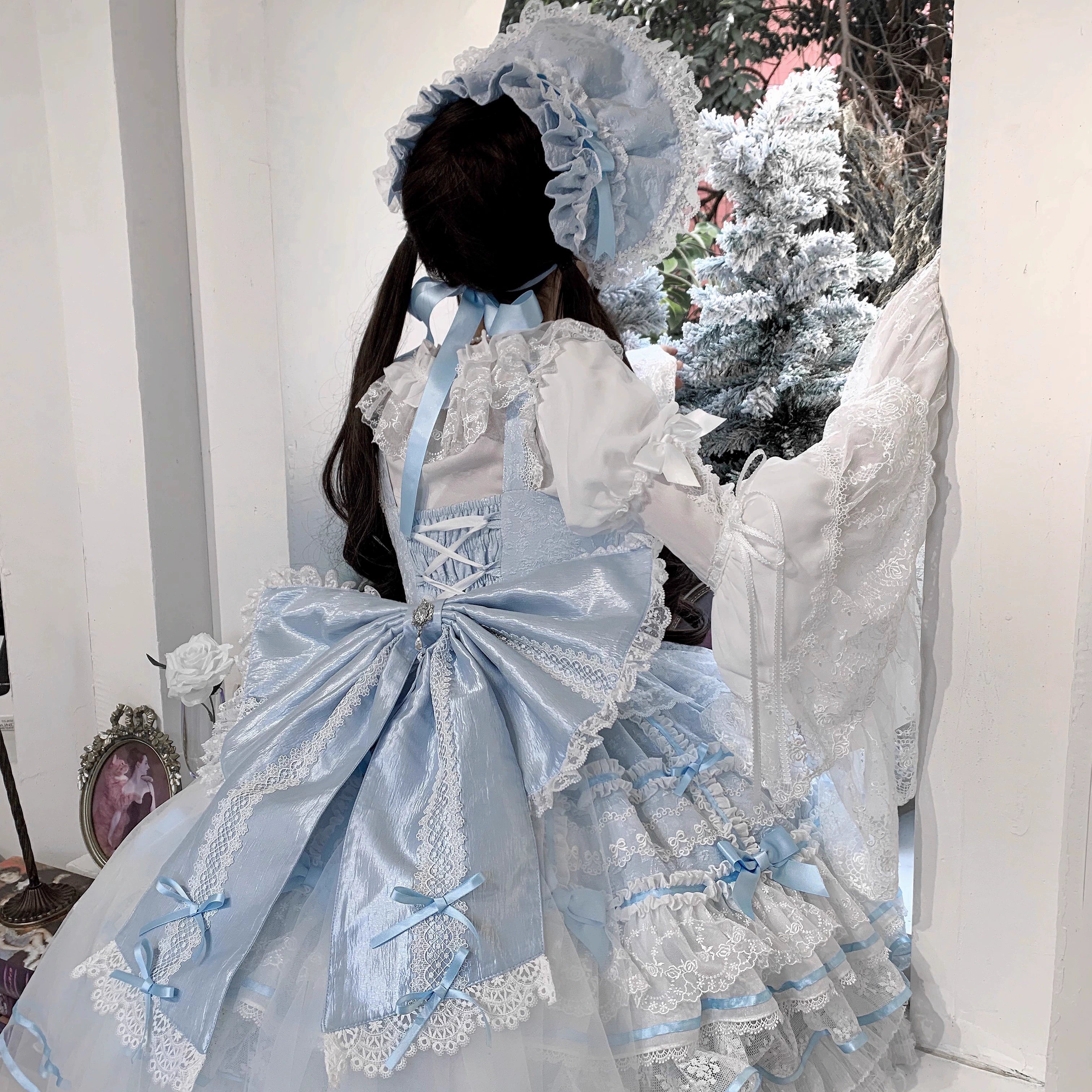 Flower Banquet - Wishing Star - Sweet Wedding Lolita JSK Bridal Lolita Dress 41860:716206