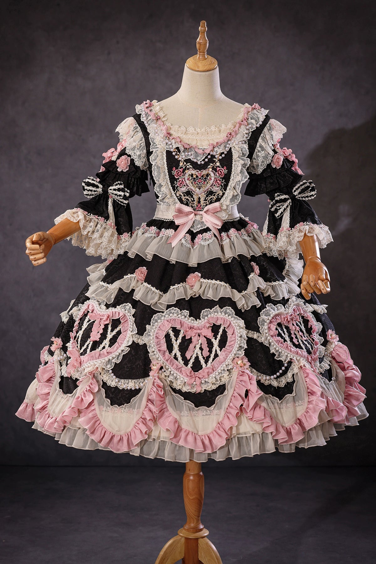 Bramble Rose - Antique Cake - Vintage Lolita OP Princess Dress Gorgeous Lolita Outfit (L M S XL) 41536:701836