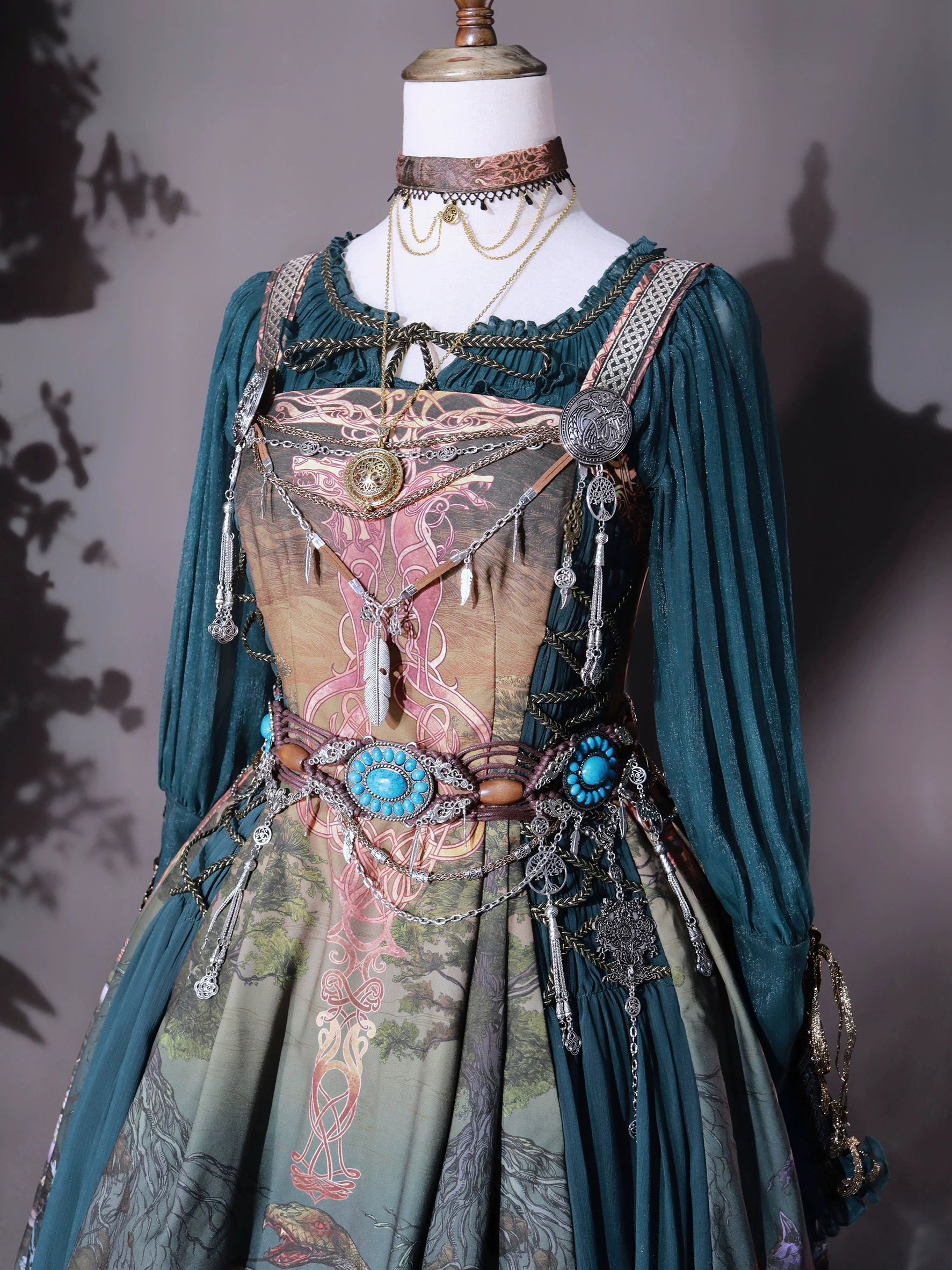 FunCcino - Ragnarok - Nordic Lamb Leg Sleeves Lolita Blouse