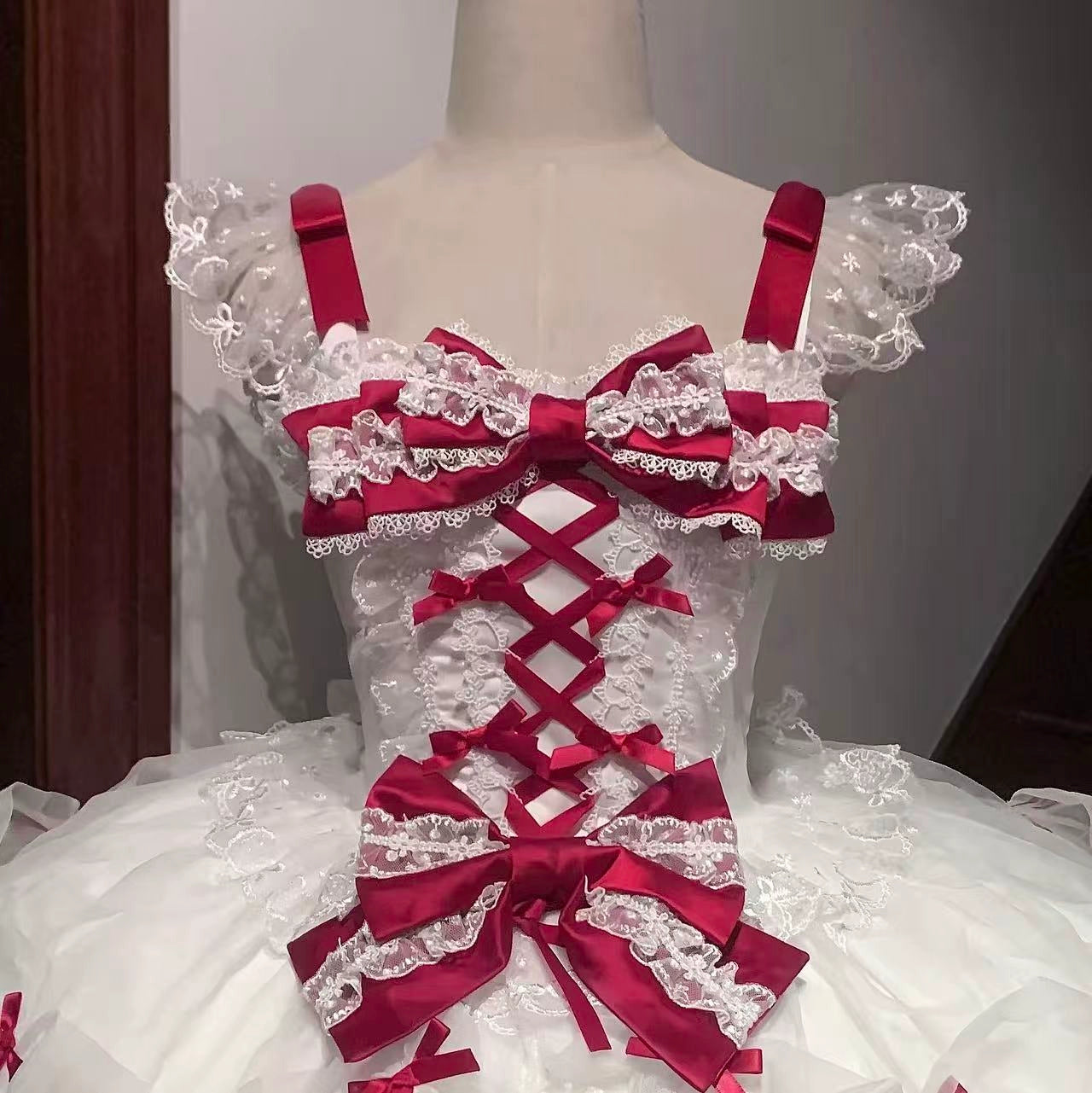 Sugar Girl - Velvet Sweetheart - Doll-like Sweet Lolita Jumper Dress, Bow Accents 44021:792766
